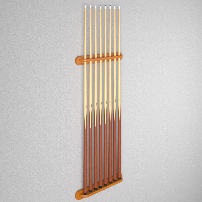Viper Traditional Oak 8 Cue Wall Cue Rack - Image 7
