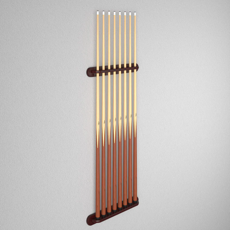 Viper Traditional Mahogany 8 Cue Wall Cue Rack - Image 6