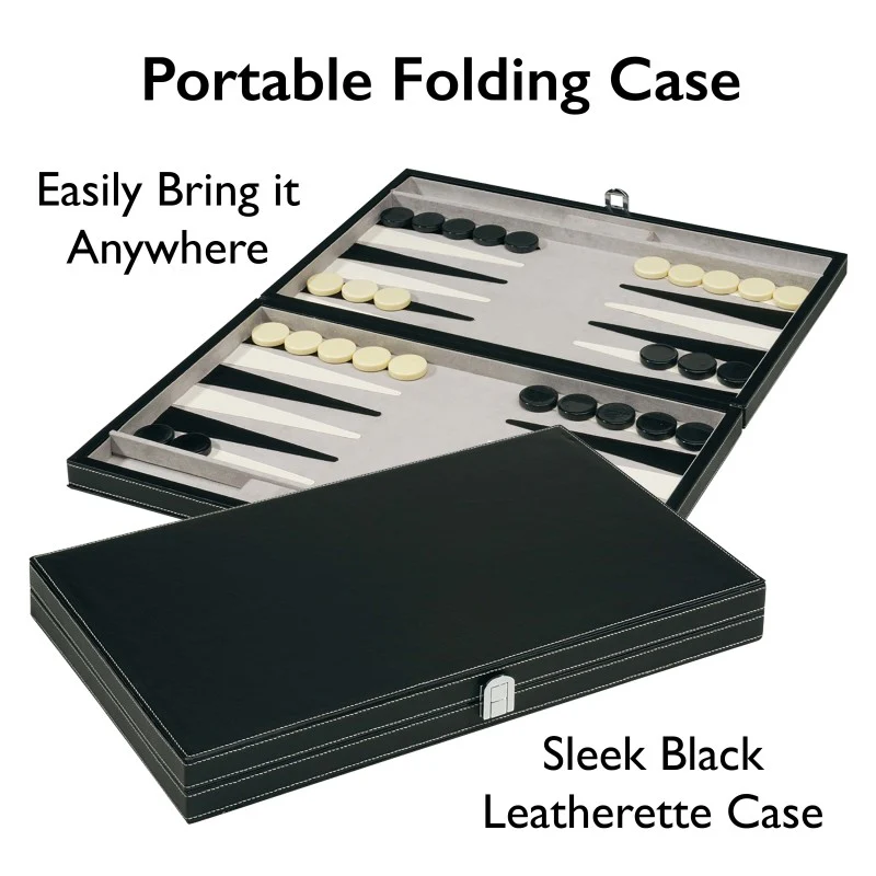 Mainstreet Classics Classic 18" Backgammon Set - Image 6