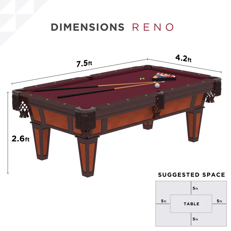 Fat Cat Reno 7.5' Billiard Table - Image 6