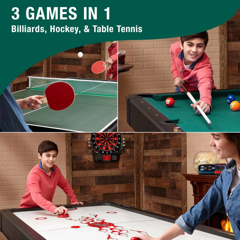 Fat Cat Original 3-in-1 Green 7' Pockey™ Multi-Game Table - Image 15