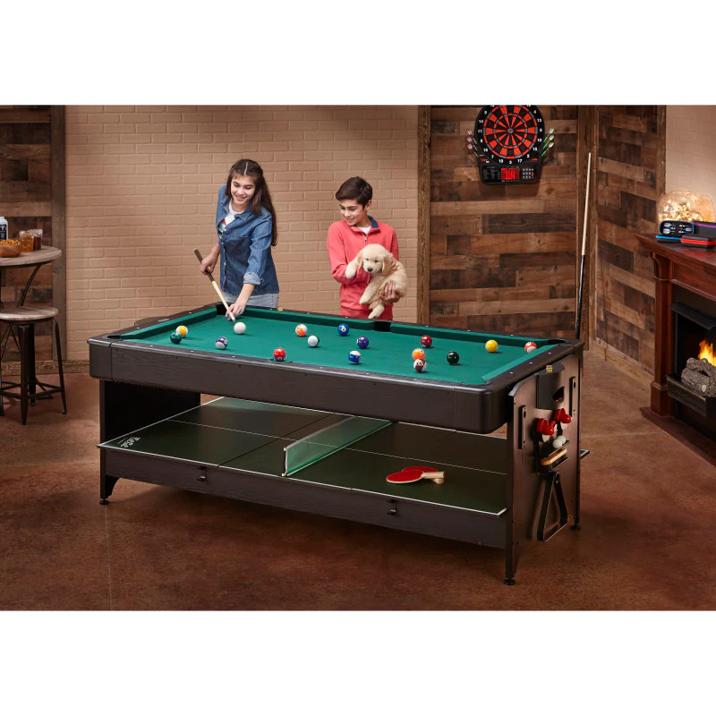 Fat Cat Original 3-in-1 Green 7' Pockey™ Multi-Game Table - Image 19