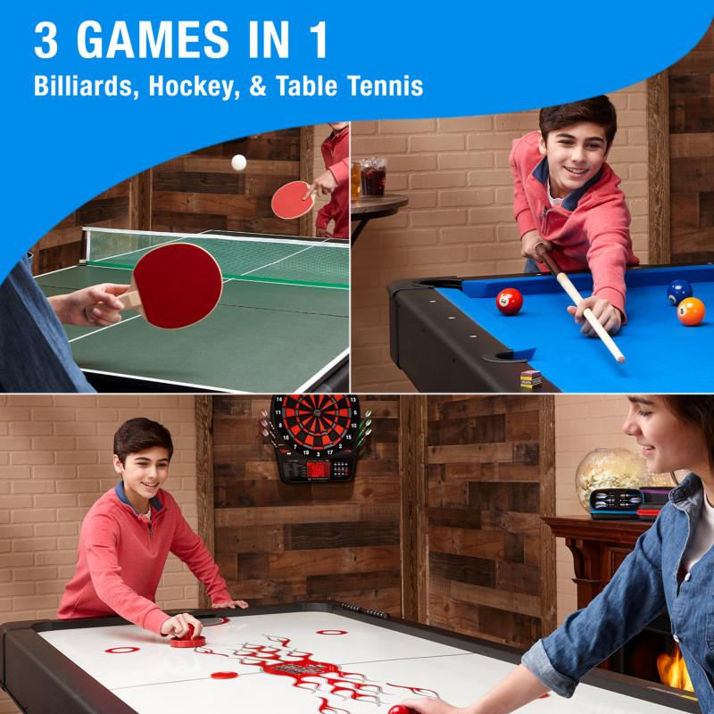 Fat Cat Original 3-in-1 Blue 7' Pockey™ Multi-Game Table - Image 5