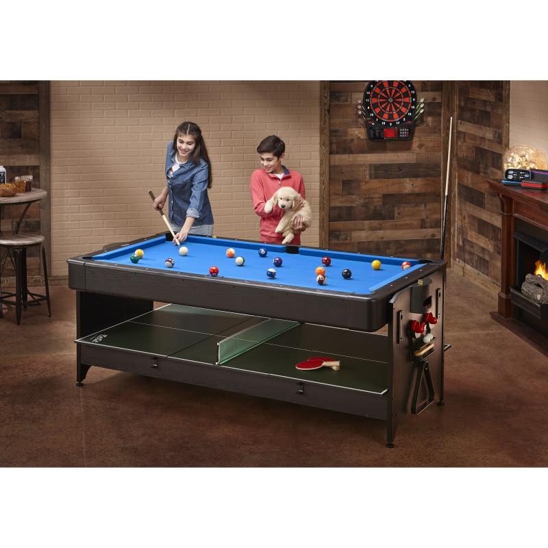 Fat Cat Original 3-in-1 Blue 7' Pockey™ Multi-Game Table - Image 9