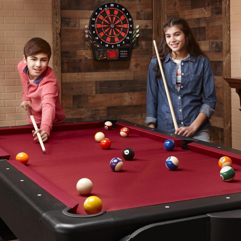 Fat Cat Original 3-in-1 Burgundy 7' Pockey™ Multi-Game Table - Image 10
