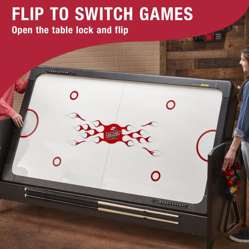 Fat Cat Original 3-in-1 Burgundy 7' Pockey™ Multi-Game Table - Image 4