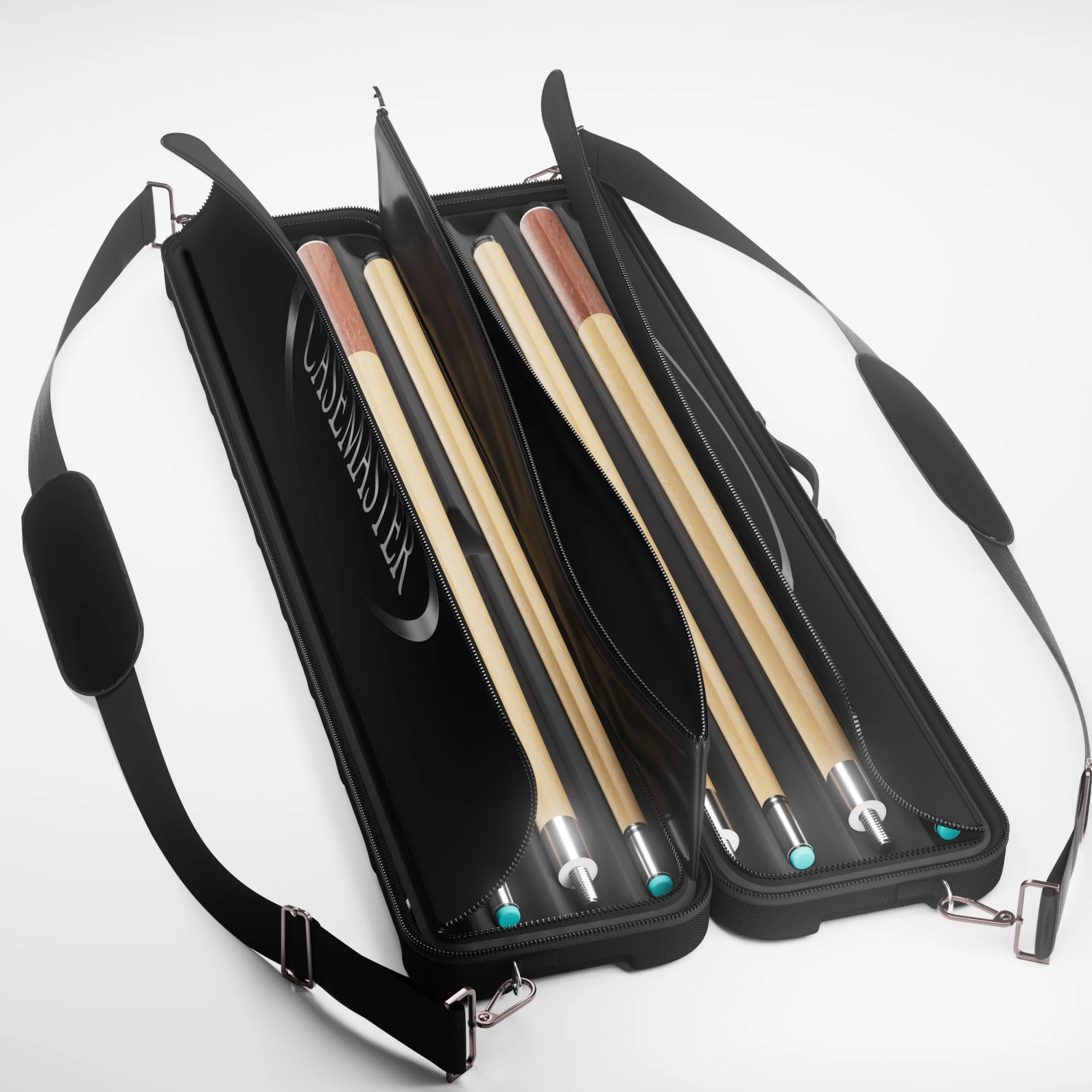 Casemaster Parallax 4x4 Billiard Cue Case (Pool Stick Case) | Black - Image 6