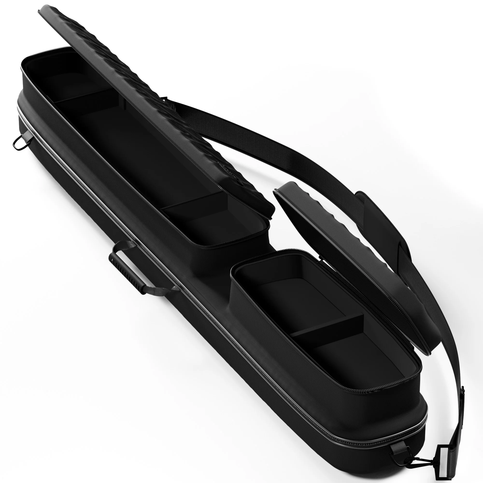 Casemaster Parallax Diamond Billiard Cue Case (Pool Stick Case) | Black - Image 2