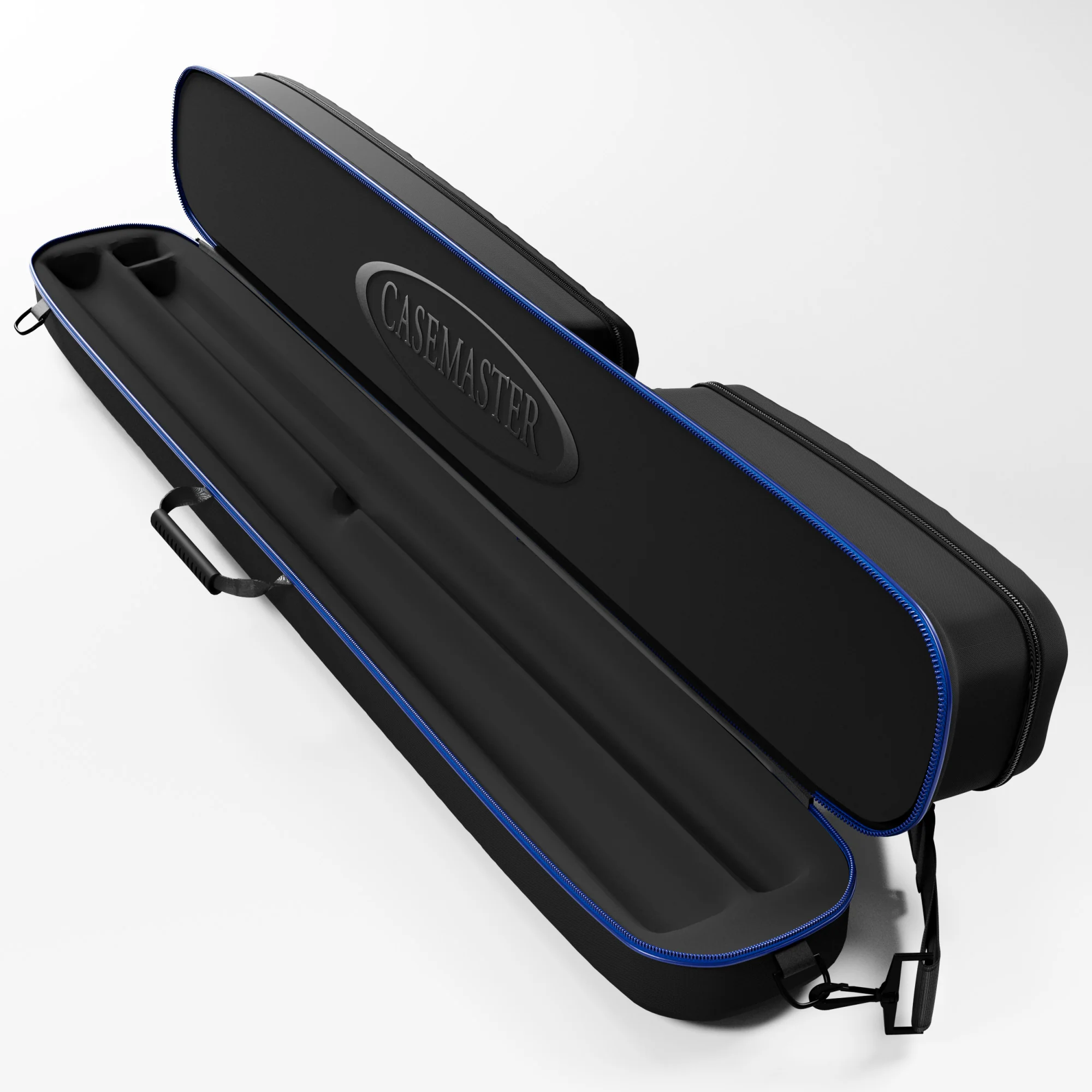 Casemaster Parallax Diamond Billiard Cue Case (Pool Stick Case) | Blue - Image 3