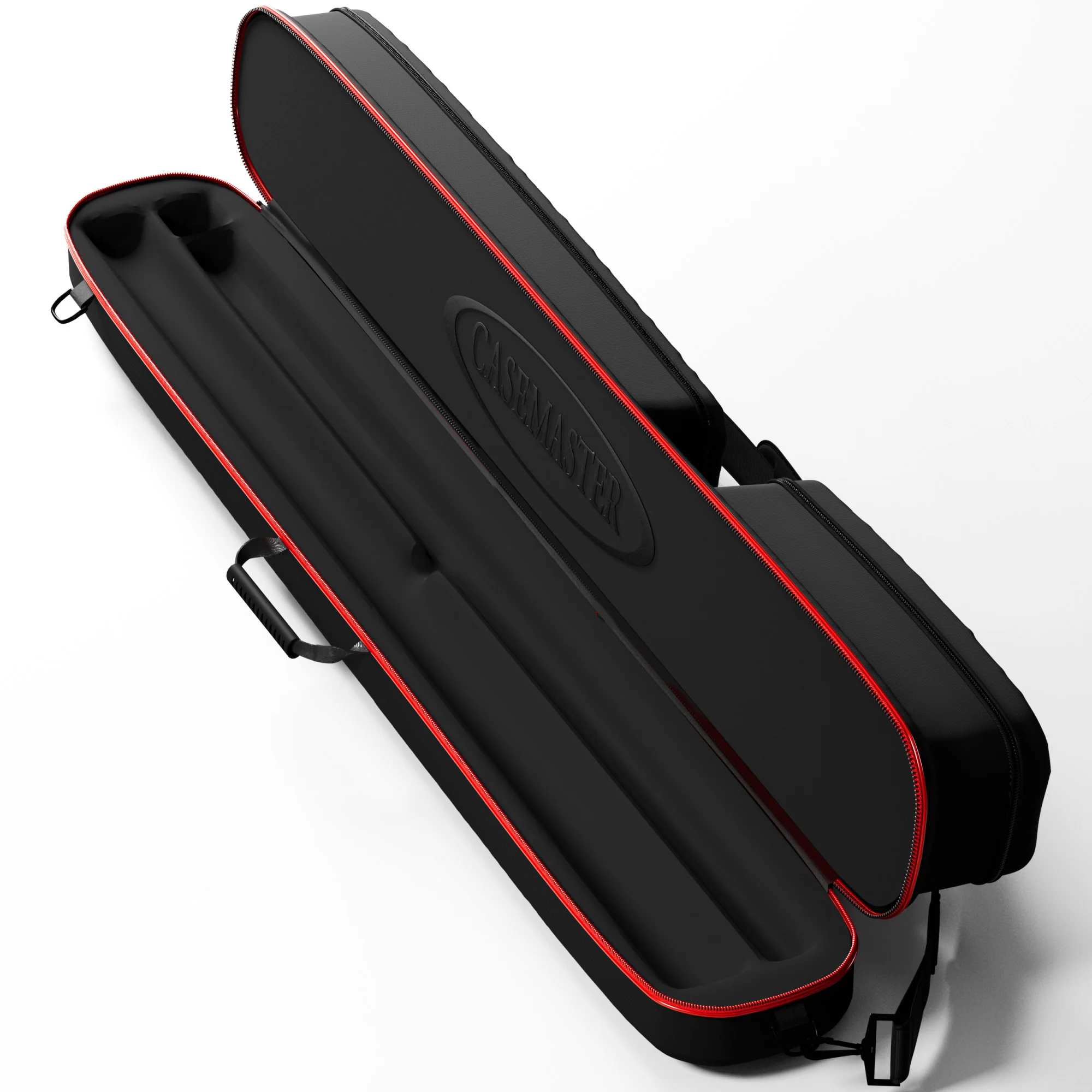 Casemaster Parallax Diamond Billiard Cue Case (Pool Stick Case) | Red - Image 3