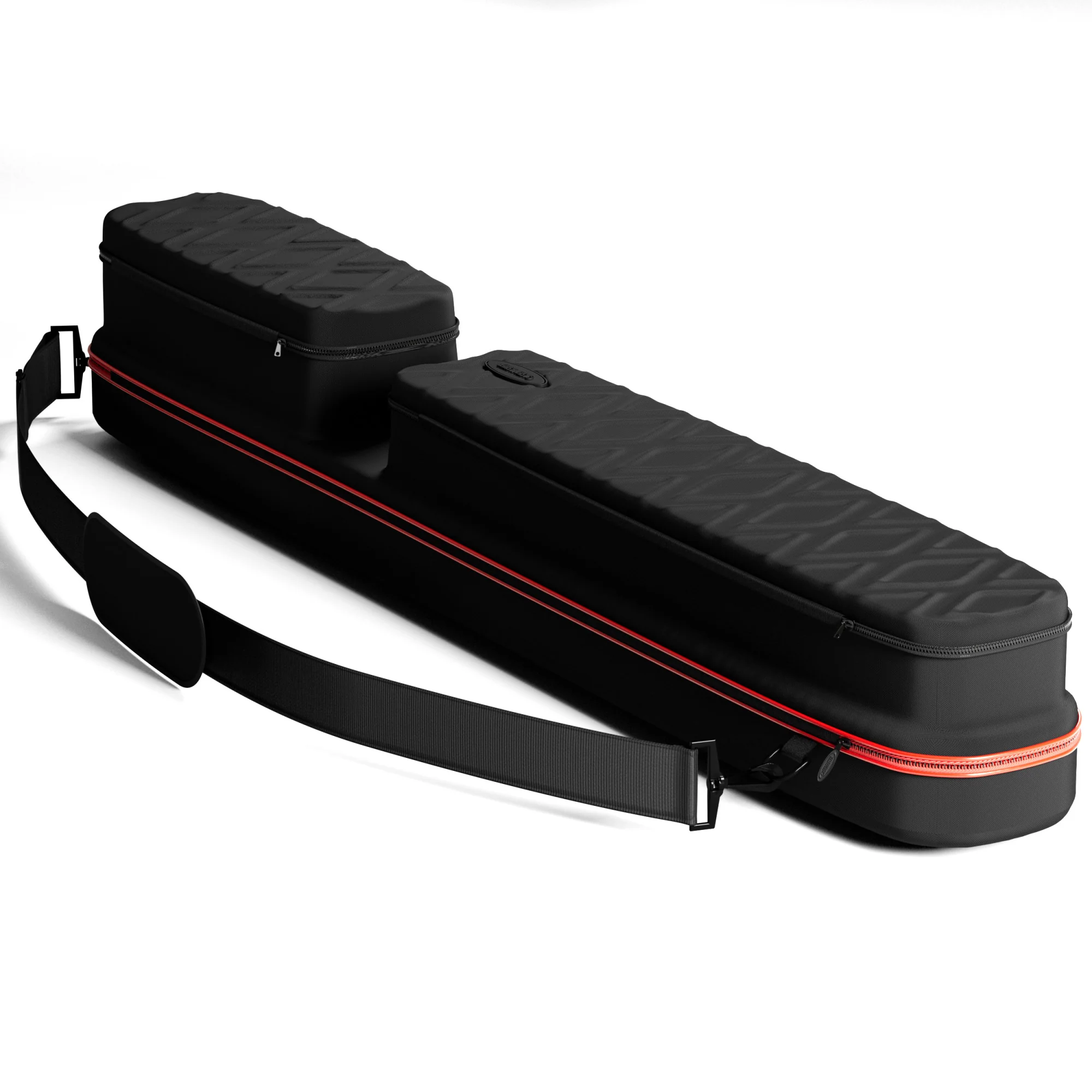 Casemaster Parallax Diamond Billiard Cue Case (Pool Stick Case) | Red - Image 5