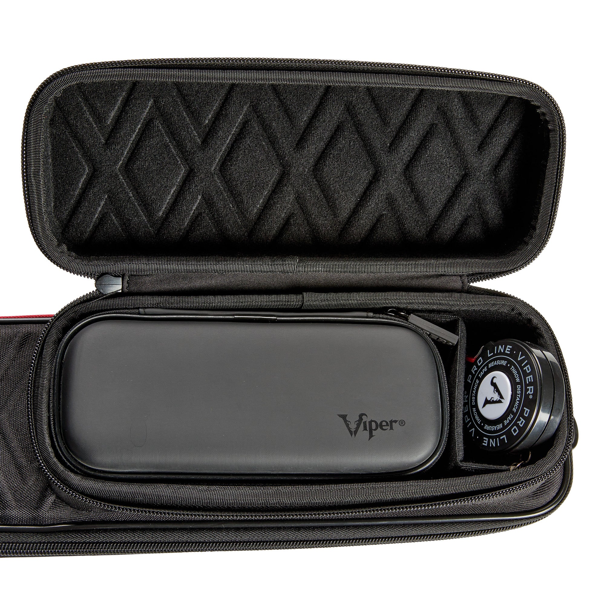Casemaster Parallax Diamond Billiard Cue Case (Pool Stick Case) | Red - Image 6