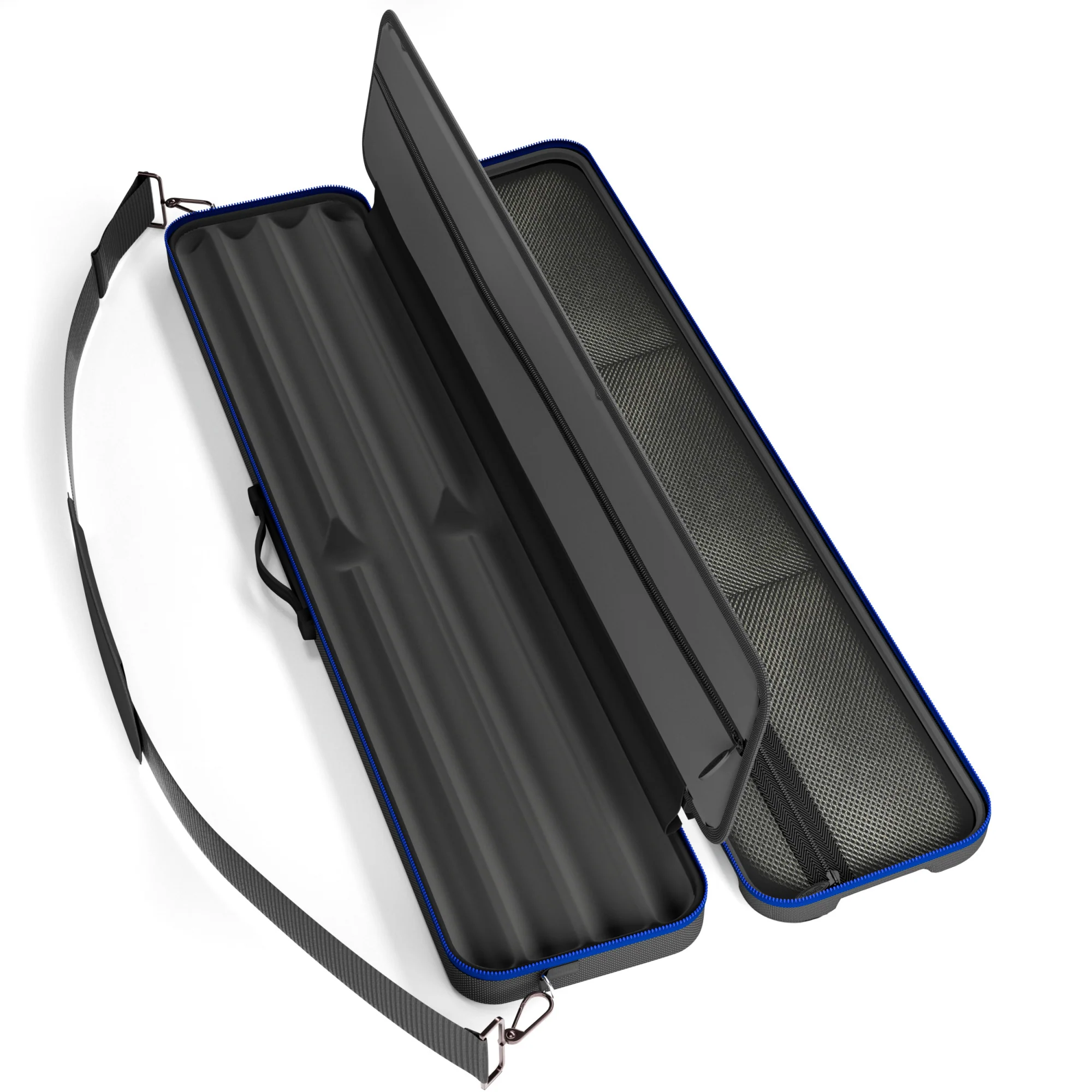 Casemaster Parallax Guard Billiard Cue Case (Pool Stick Case) | Blue - Image 3