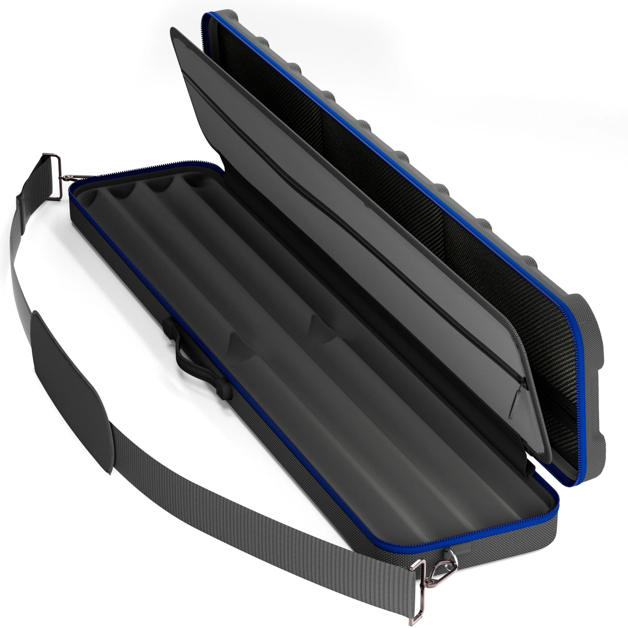 Casemaster Parallax Guard Billiard Cue Case (Pool Stick Case) | Blue - Image 5