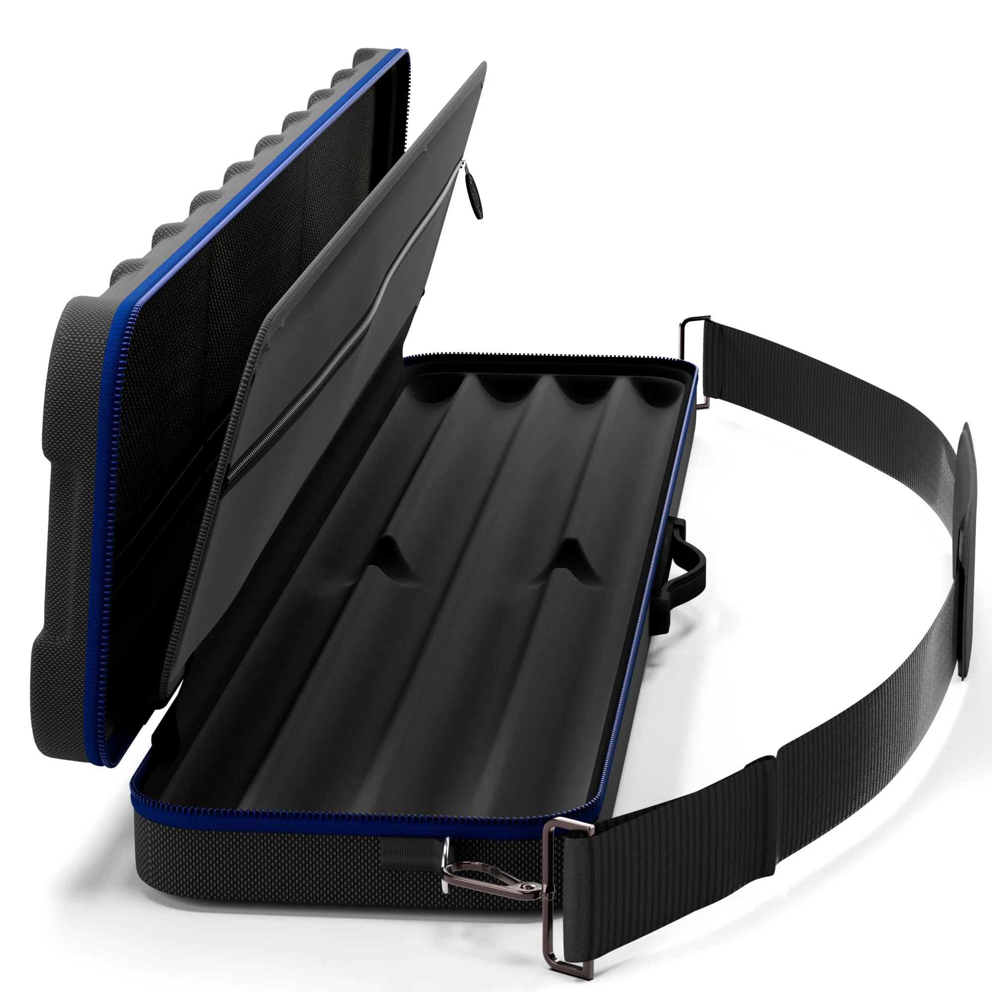 Casemaster Parallax Guard Billiard Cue Case (Pool Stick Case) | Blue - Image 6