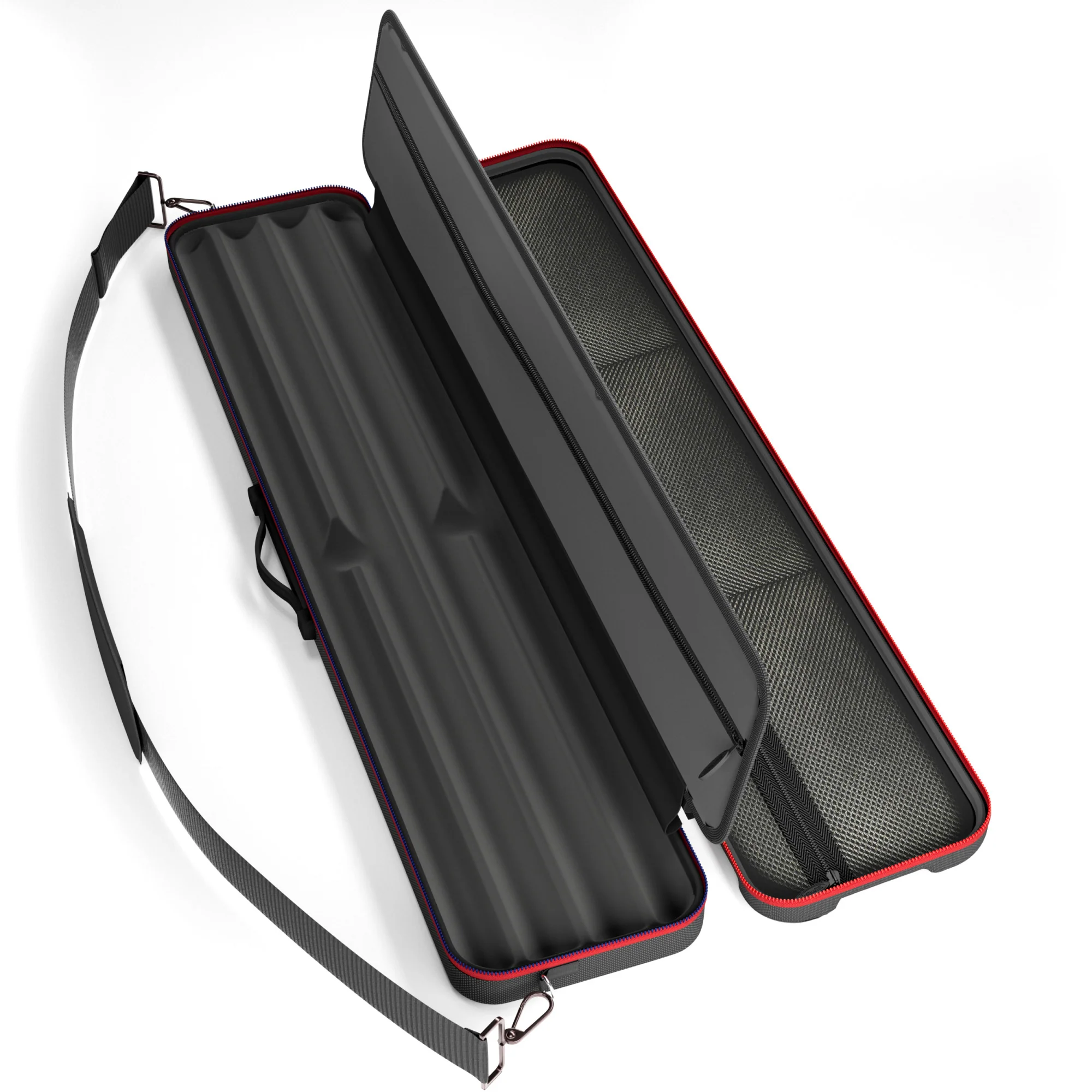 Casemaster Parallax Guard Billiard Cue Case (Pool Stick Case) | Red - Image 4