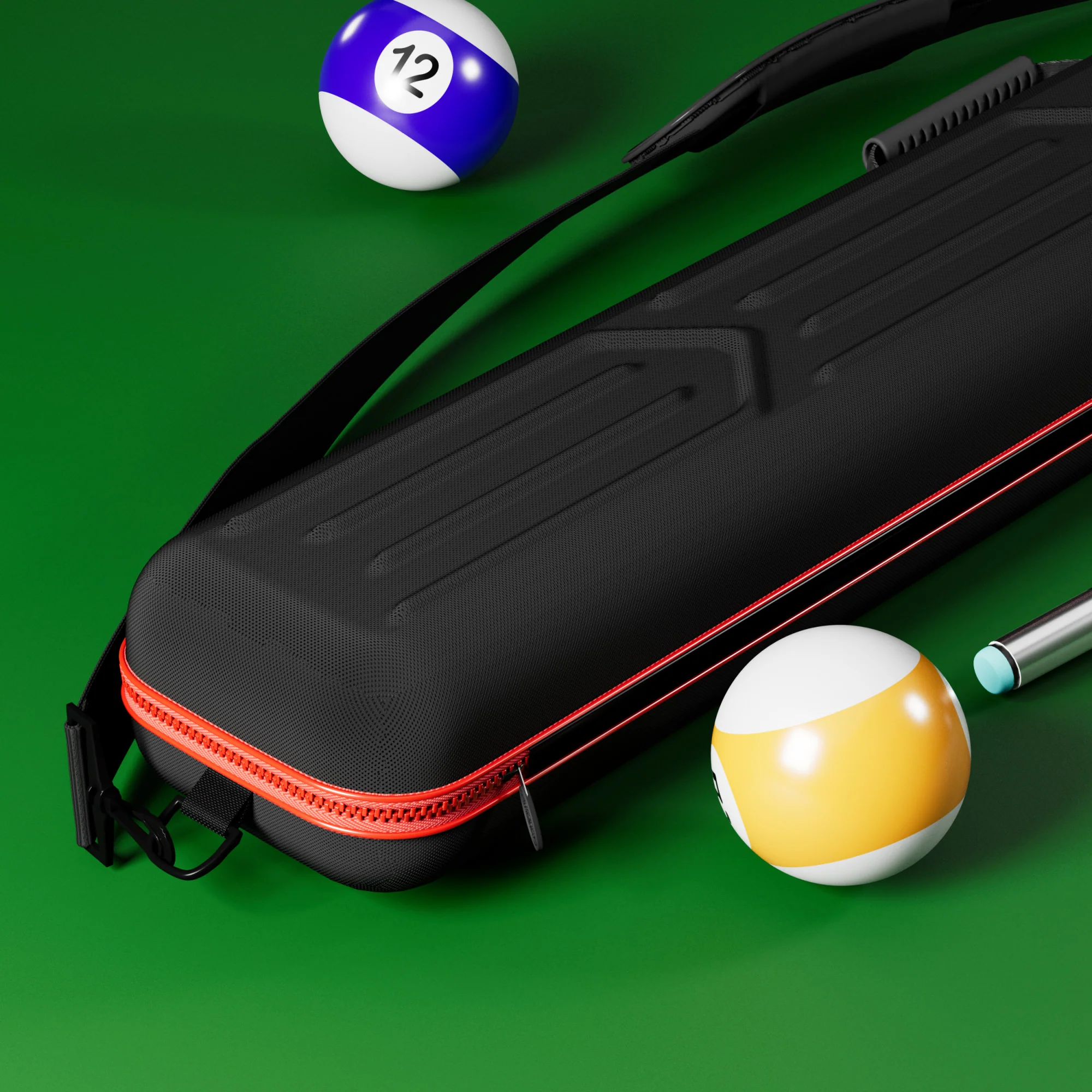 Casemaster Parallax Pro Billiard Cue Case (Pool Stick Case) | Red - Image 6