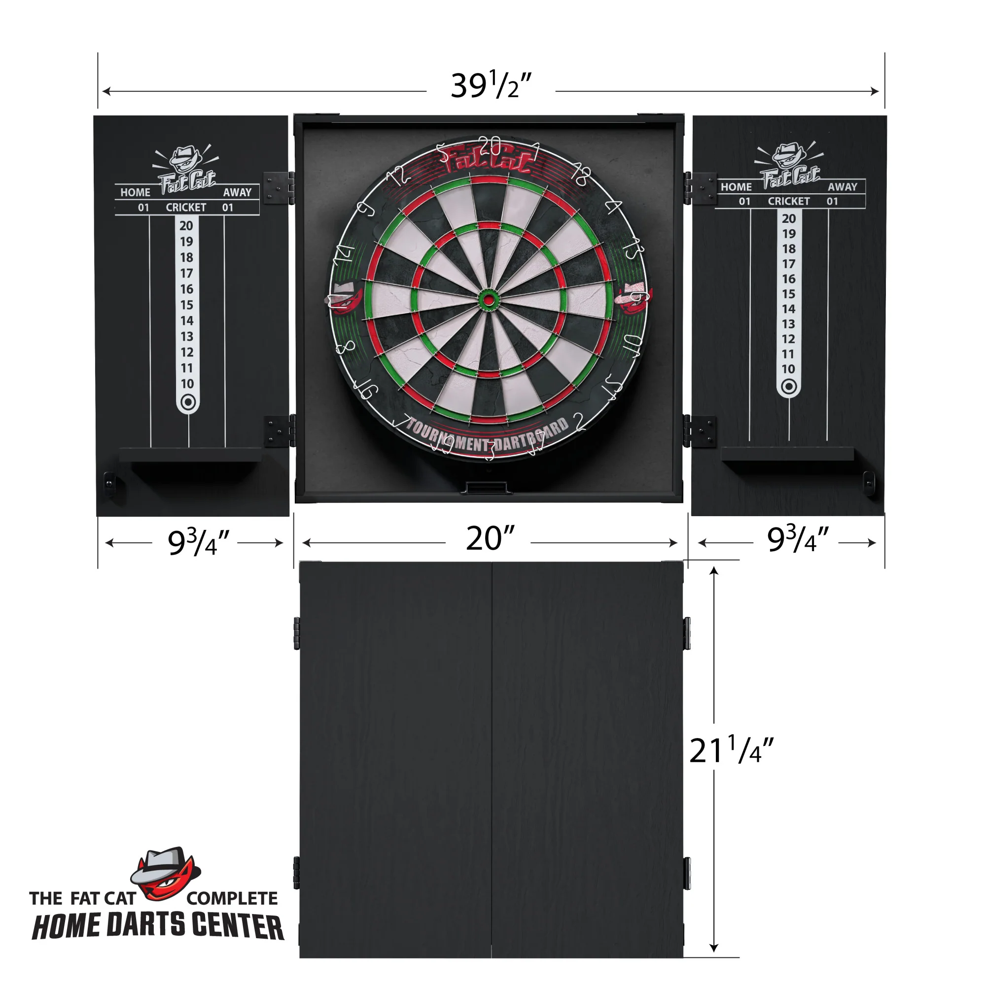 Fat Cat Complete Home Darts Center | The Ultimate All-in-One Dartboard Solution - Image 3