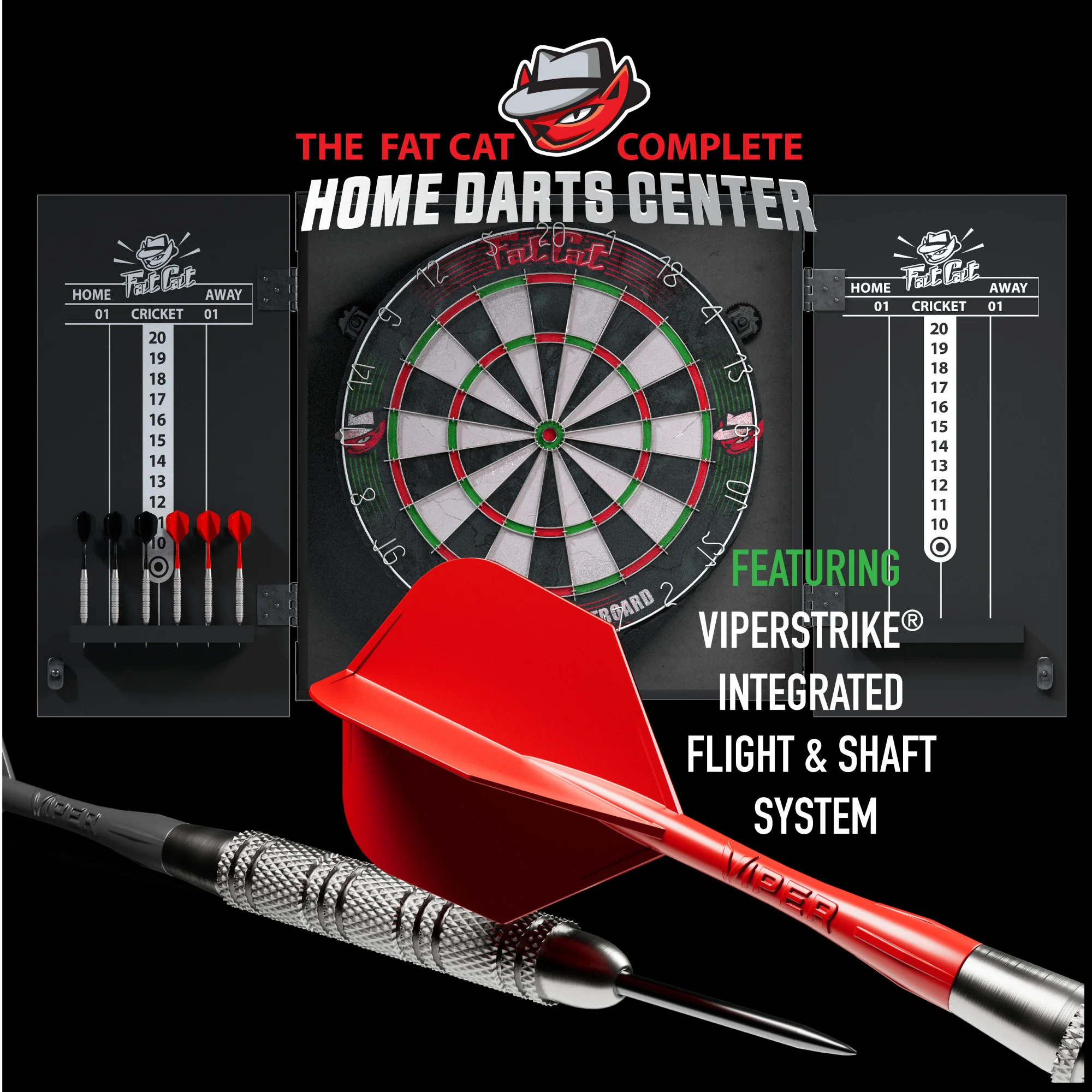 Fat Cat Complete Home Darts Center | The Ultimate All-in-One Dartboard Solution - Image 6