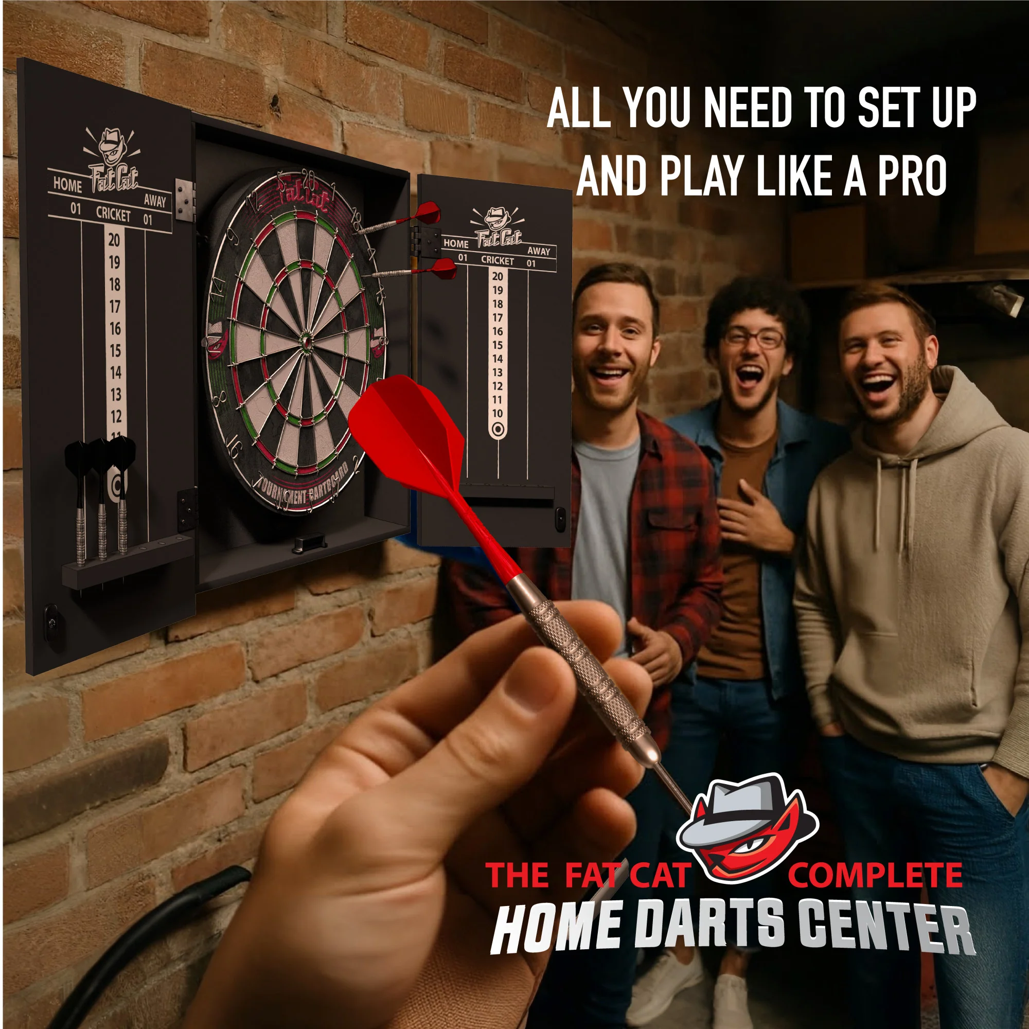Fat Cat Complete Home Darts Center | The Ultimate All-in-One Dartboard Solution - Image 7