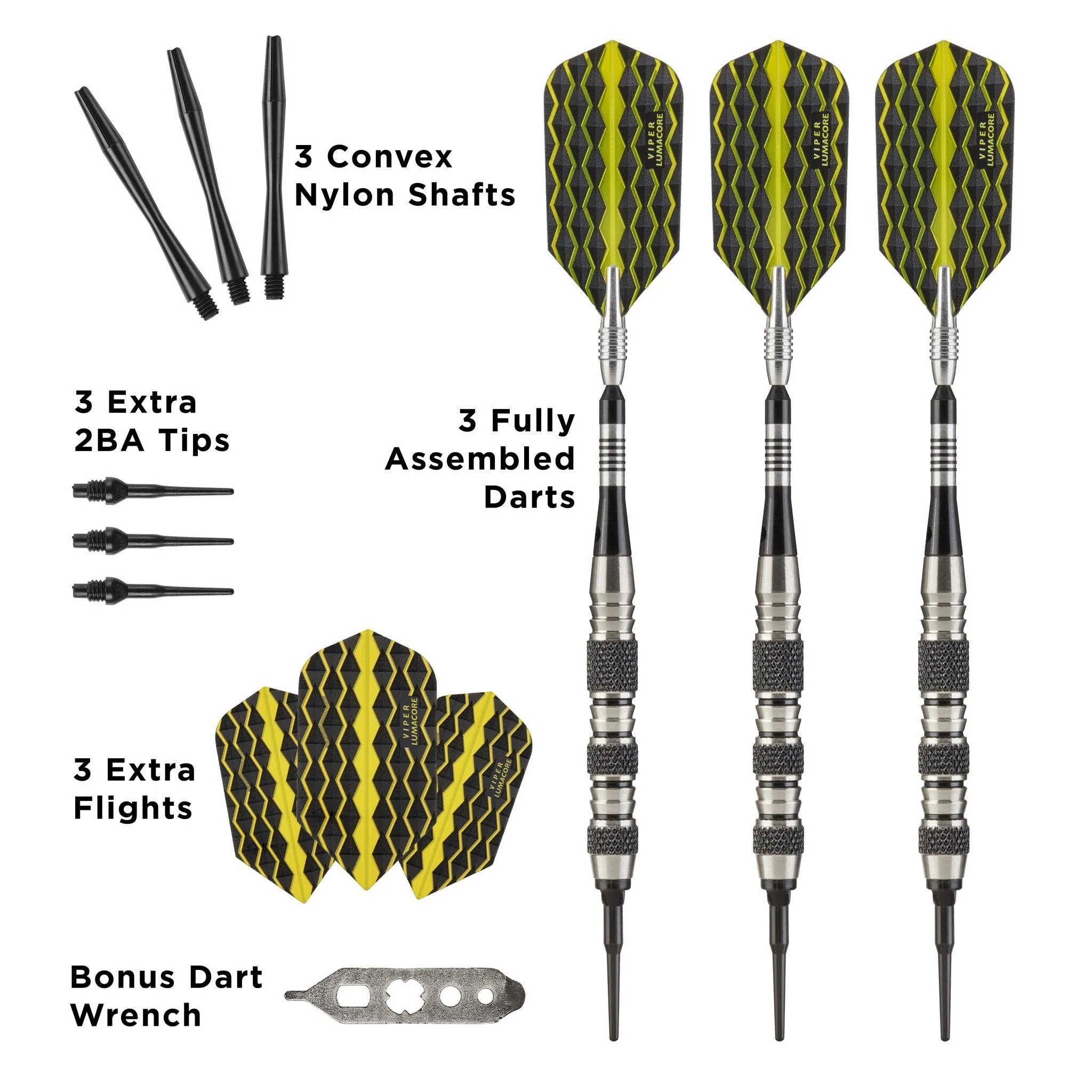 [OPEN BOX]  Viper The Freak Darts Soft Tip Darts Knurled and Shark Fin Barrel - Image 5
