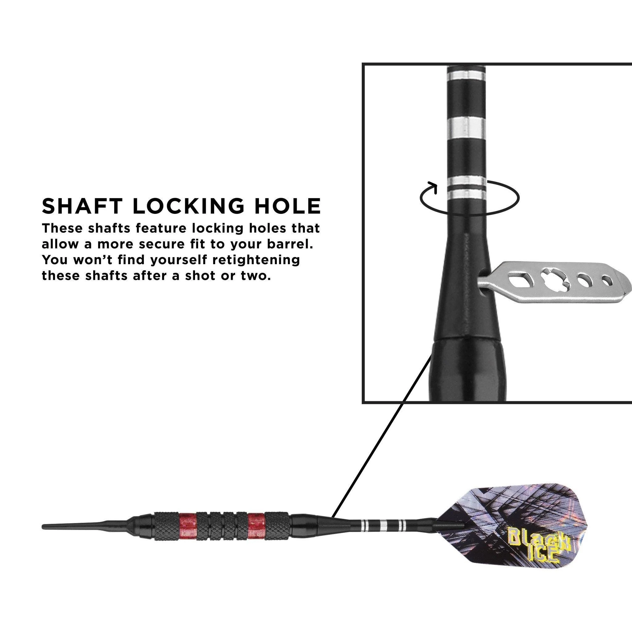 [OPEN BOX]  Viper Black Ice Red Soft Tip Darts - Image 4