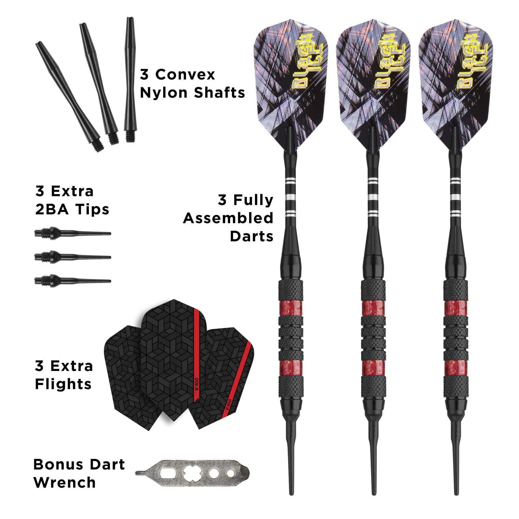 [OPEN BOX]  Viper Black Ice Red Soft Tip Darts - Image 5