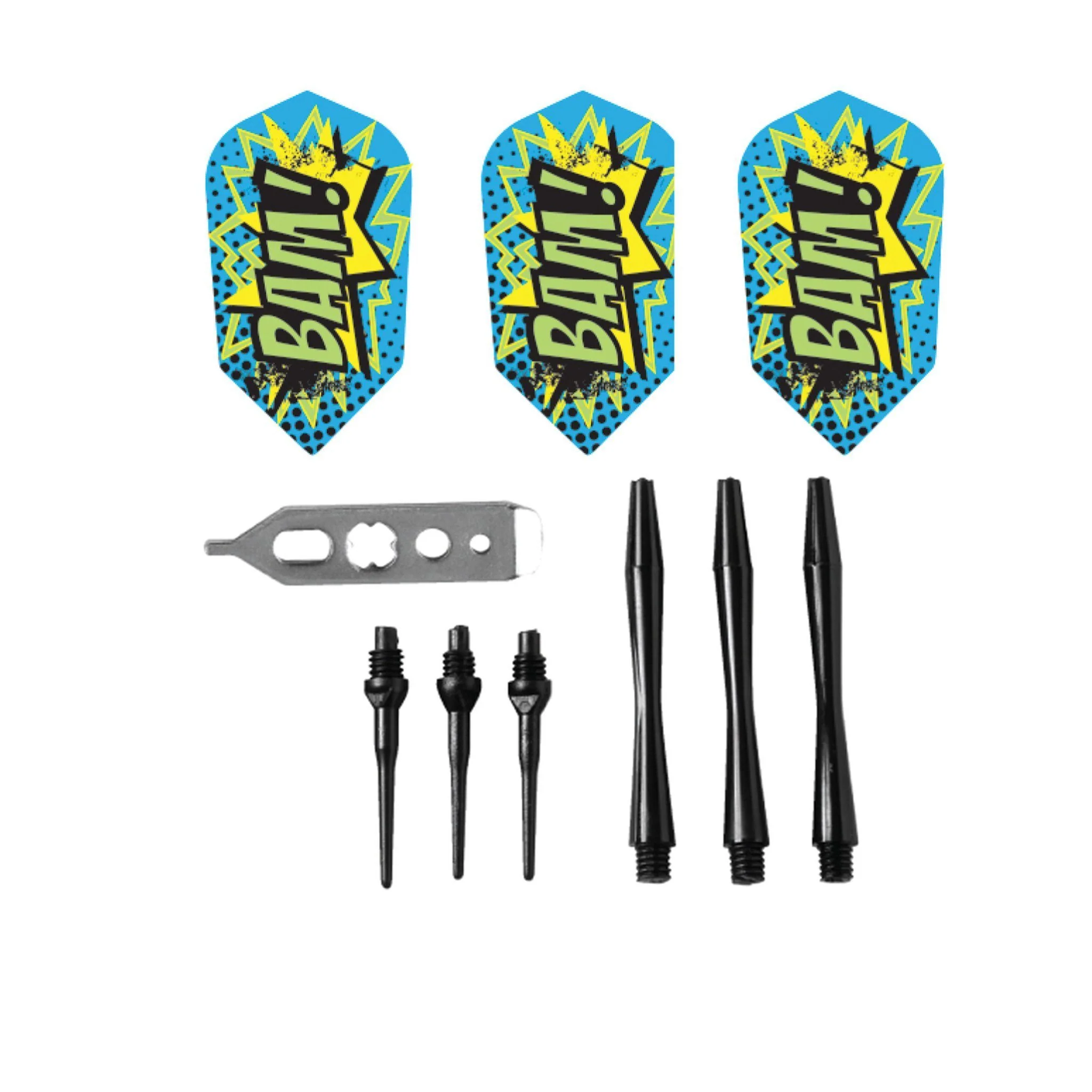 [OPEN BOX]  Viper Comix BAM! Darts Soft Tip Darts Blue 18 Grams - Image 4