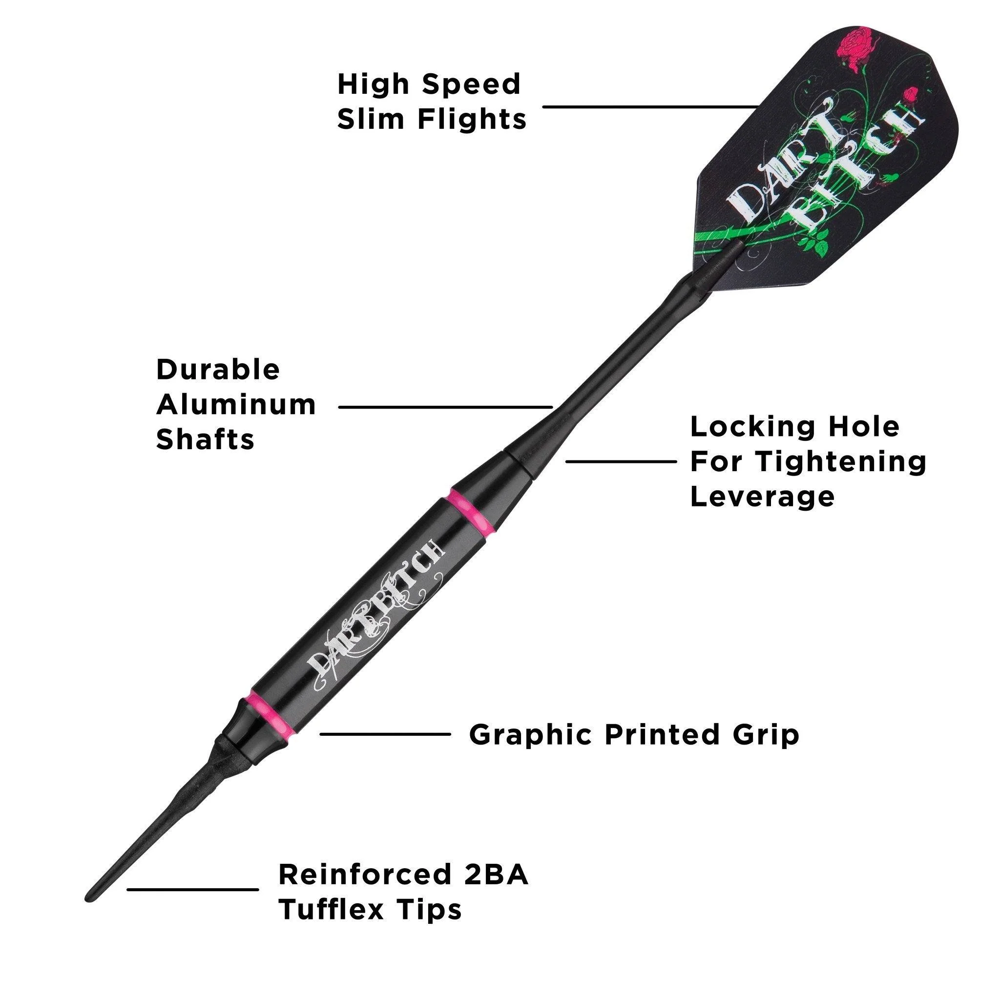 [OPEN BOX]  Viper Vanity Dart Bitch Soft Tip Darts 16 Grams - Image 2