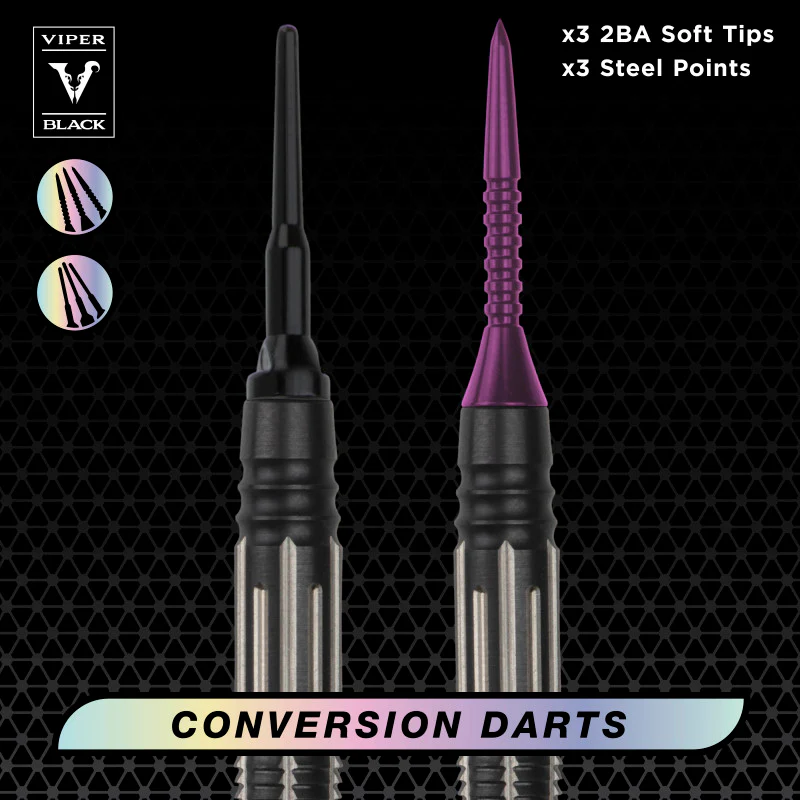 [OPEN BOX] Viper Black Flux 90% Tungsten Steel or Soft Tip Conversion Darts Purple 20 Grams - Image 4