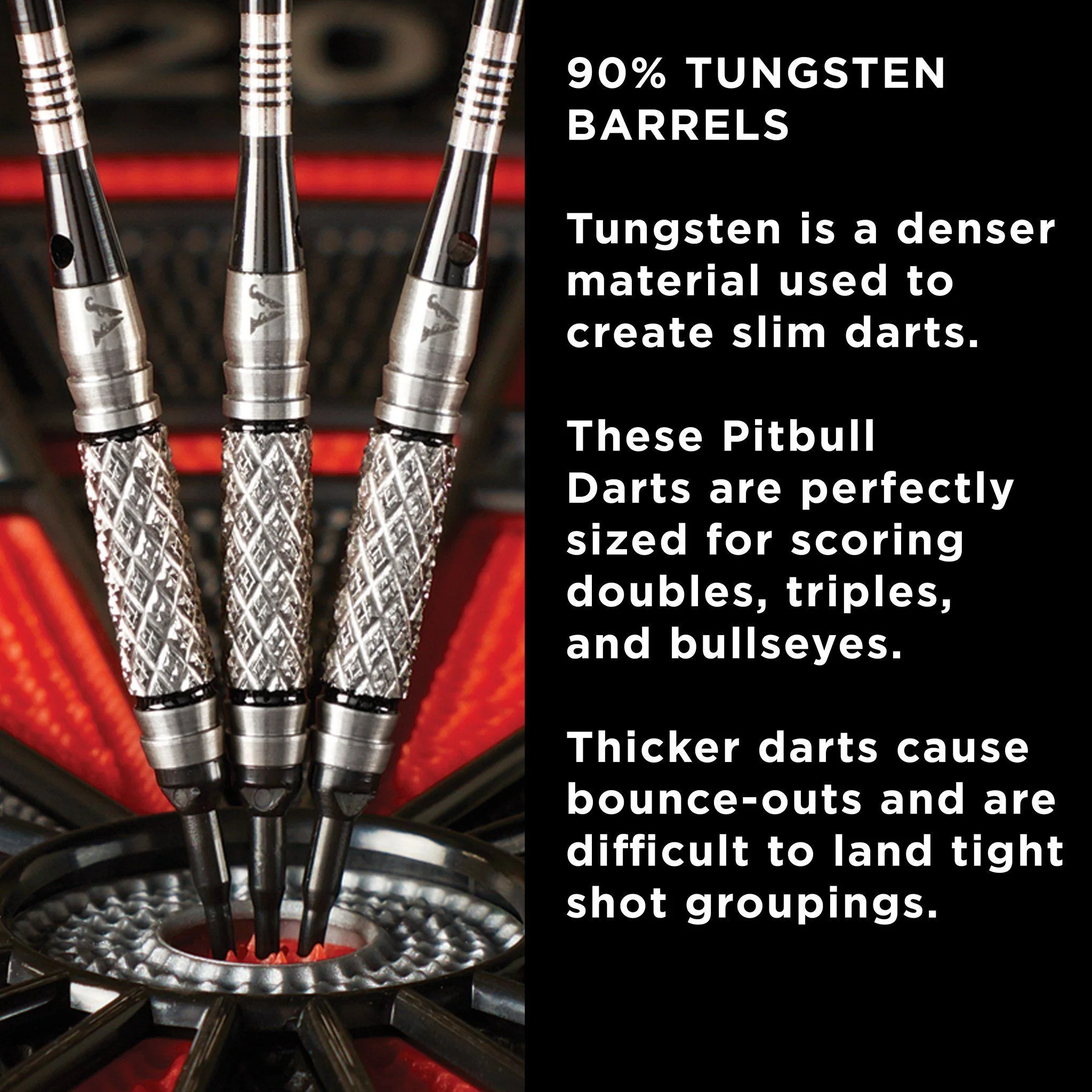 [OPEN BOX]  Viper Pitbull Darts 90% Tungsten Soft Tip Darts Diamond Cut and Shark Fin Barrel 18 Grams - Image 5