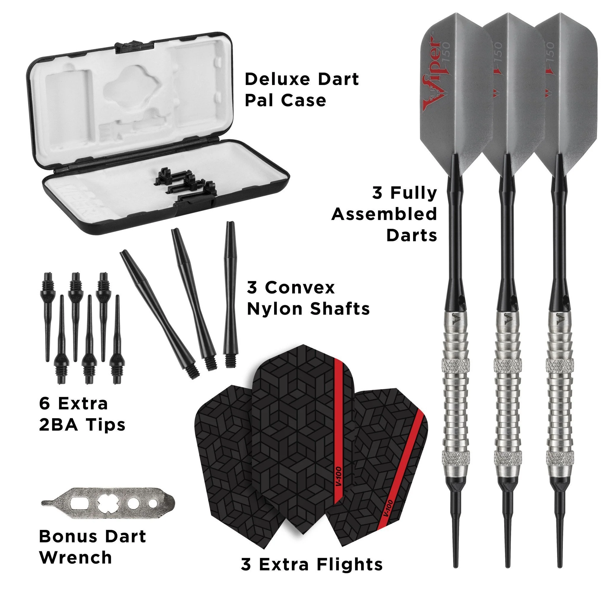 [OPEN BOX]  Viper V-Factor Darts 90% Tungsten Soft Tip Darts Grooved Barrel 18 Grams - Image 4