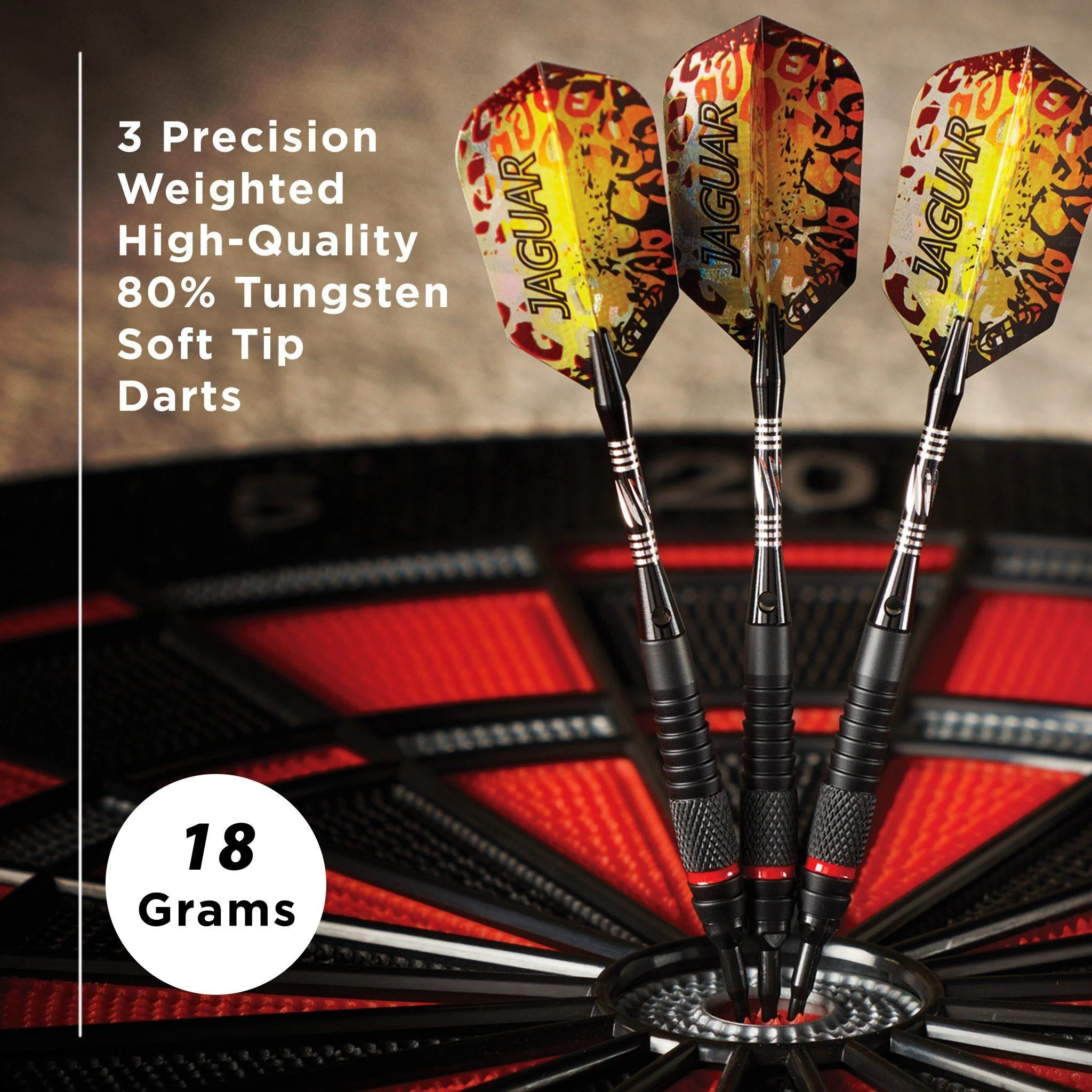 [OPEN BOX]  Viper Jaguar Darts 80% Tungsten Soft Tip Darts 1 Small Knurled Ring 18 Grams - Image 6