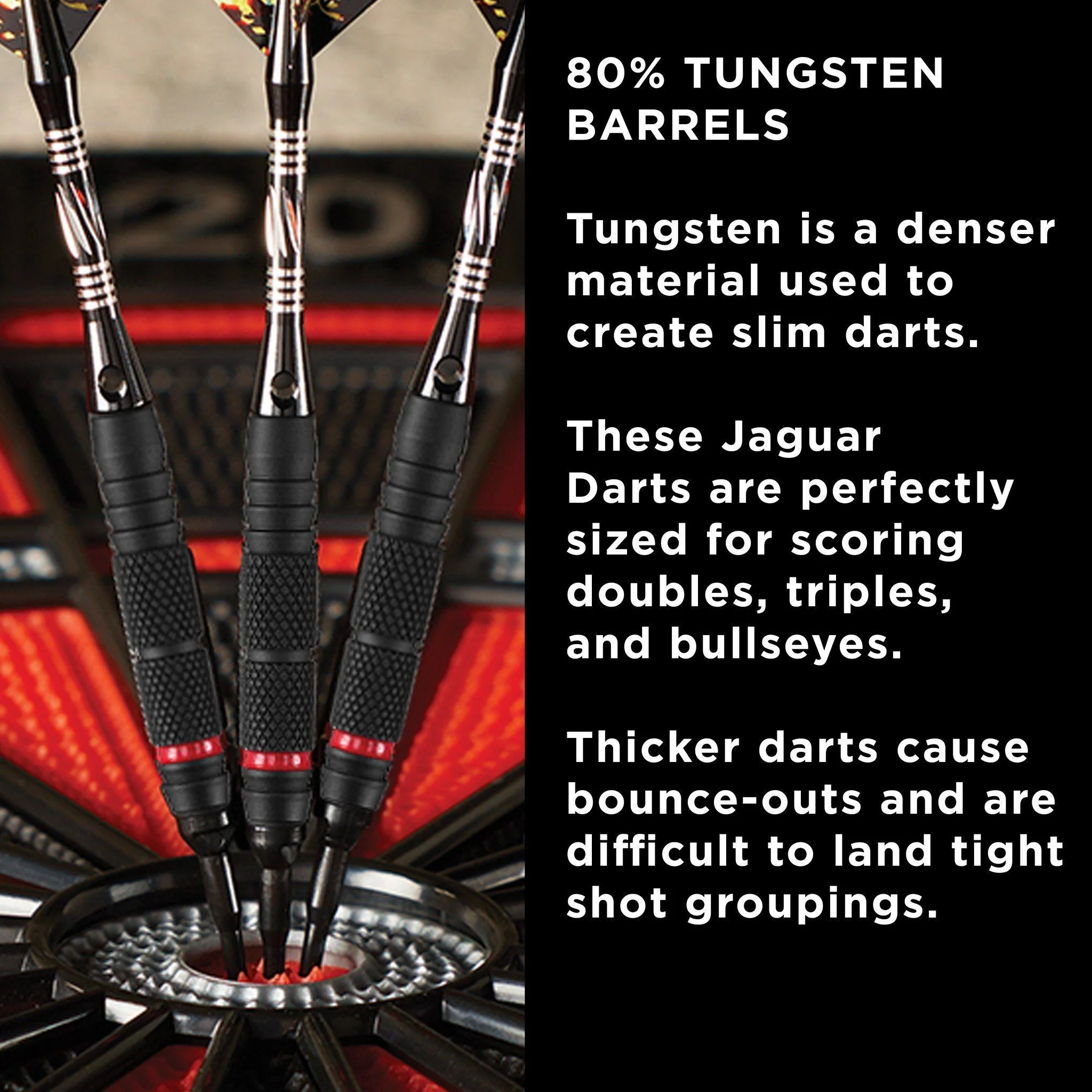[OPEN BOX]  Viper Jaguar Darts 80% Tungsten Soft Tip Darts 2 Knurled Rings 18 Grams - Image 5