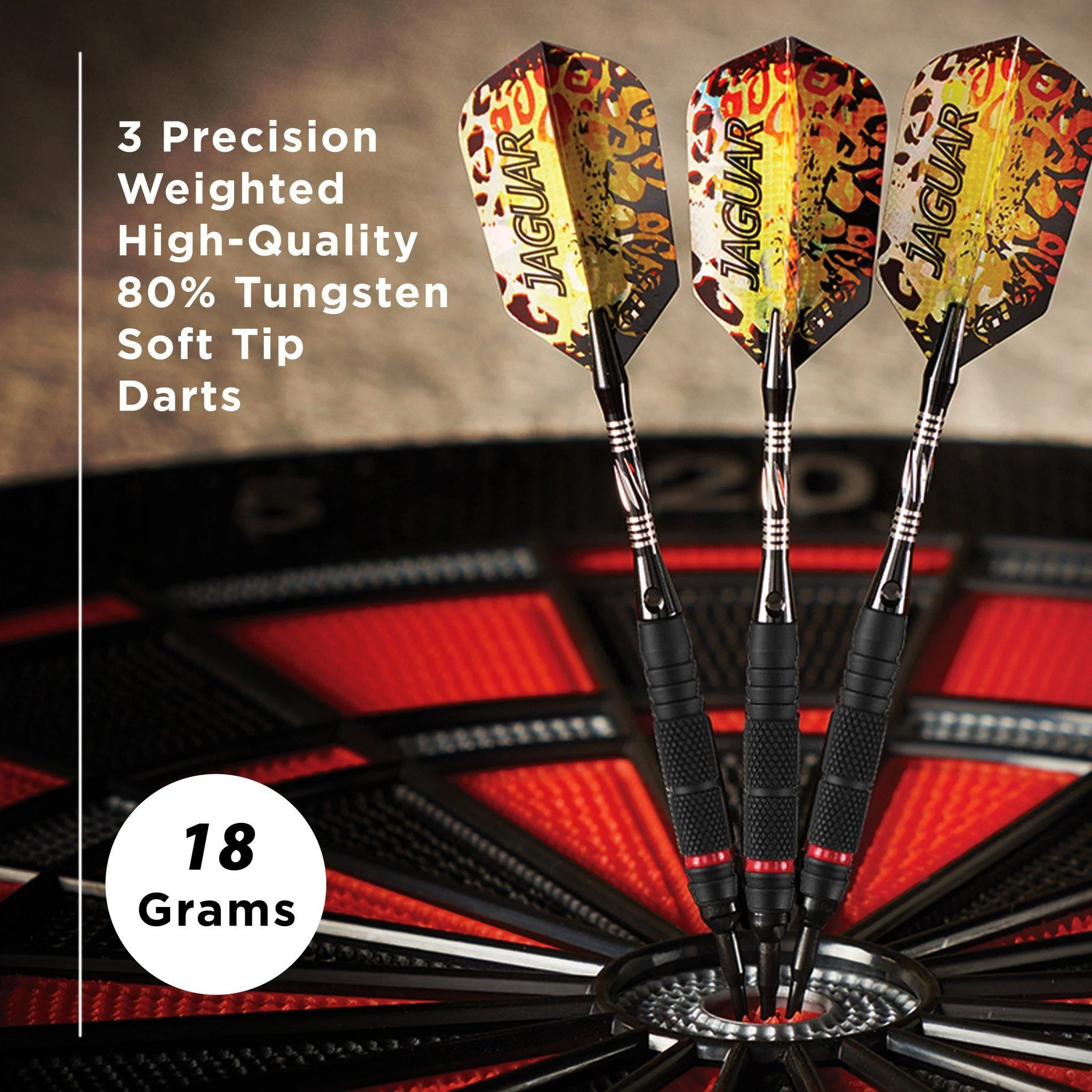 [OPEN BOX]  Viper Jaguar Darts 80% Tungsten Soft Tip Darts 2 Knurled Rings 18 Grams - Image 6