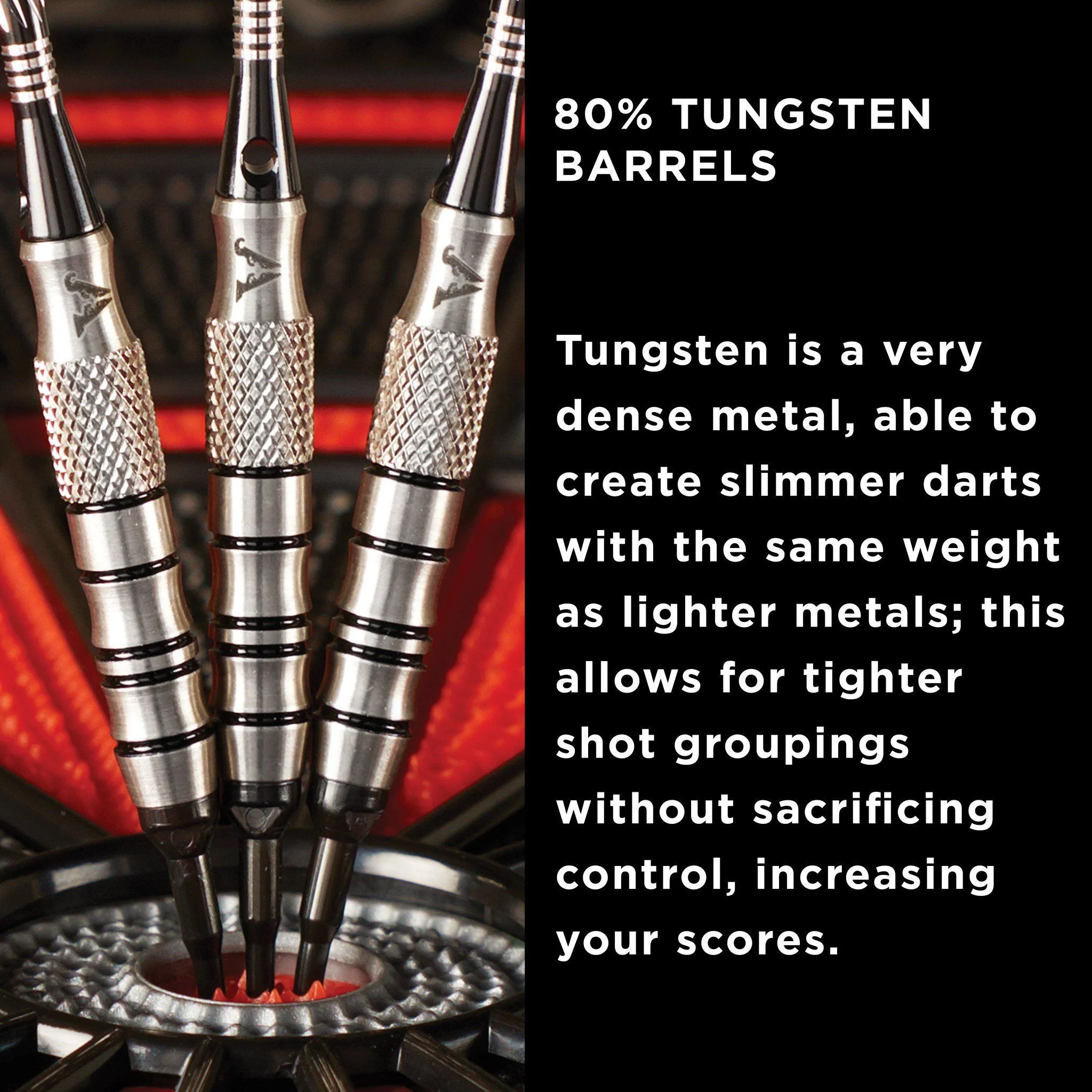 [OPEN BOX]  Viper Grim Reaper Darts 80% Tungsten Soft Tip Darts Black Rings - Image 5