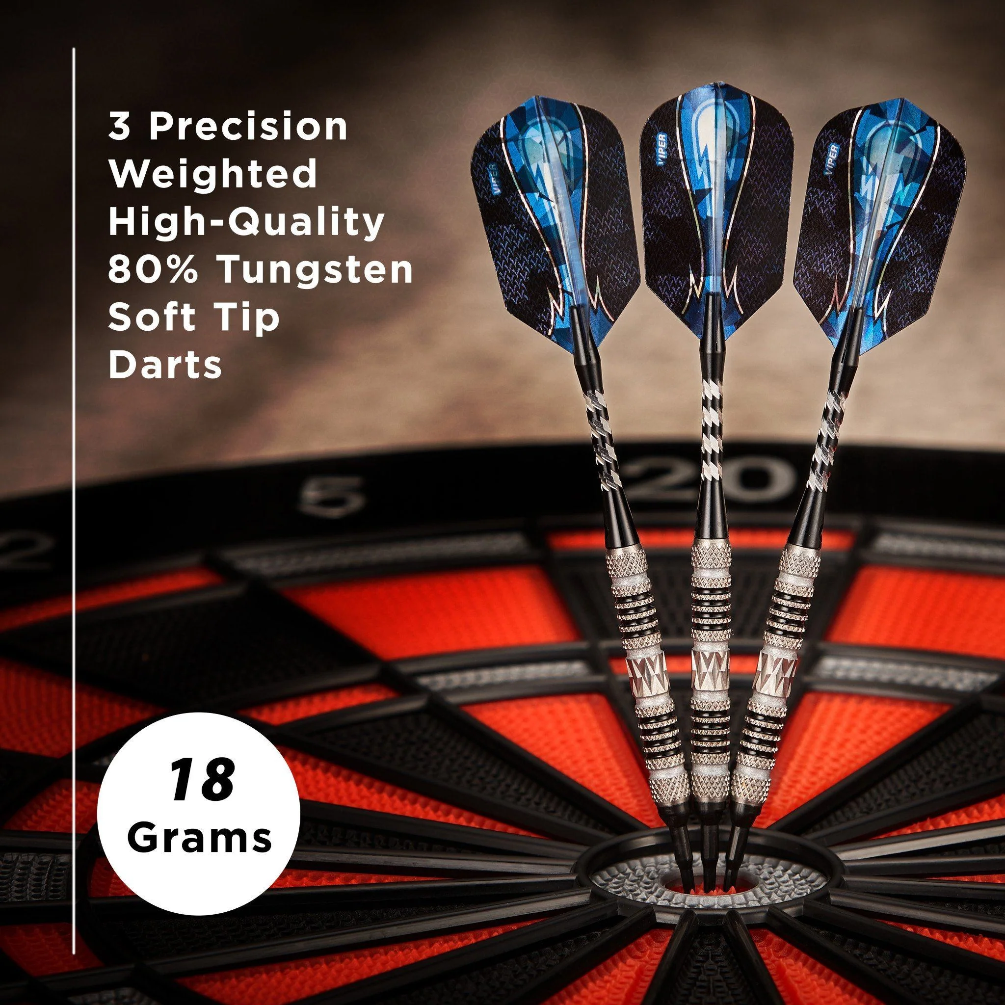 [OPEN BOX]  Viper Astro Darts 80% Tungsten Soft Tip Darts Black Rings - Image 7