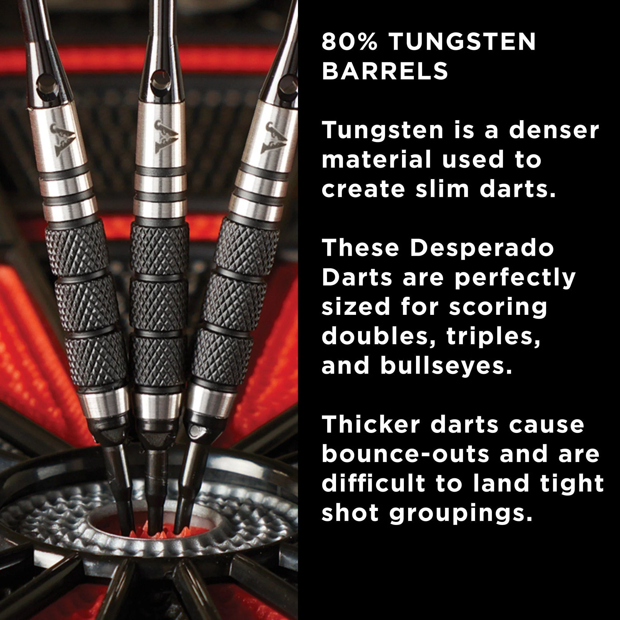 [OPEN BOX]  Viper Desperado 80% Tungsten Iron Cross Soft Tip Darts 3 Knurled Rings 18 Grams - Image 5