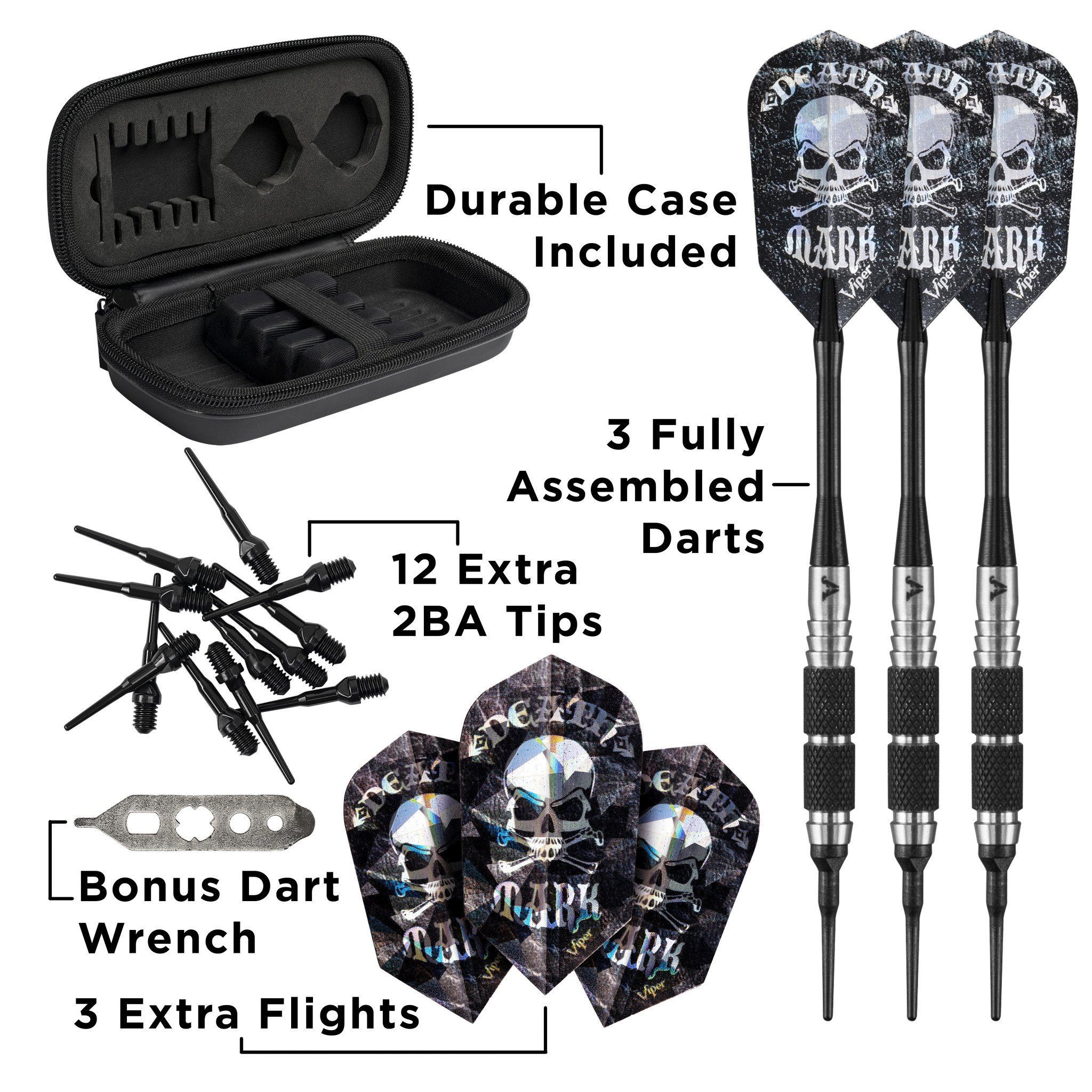[OPEN BOX]  Viper Desperado 80% Tungsten Death Mark Soft Tip Darts 1 Knurled Ring 18 Grams - Image 4