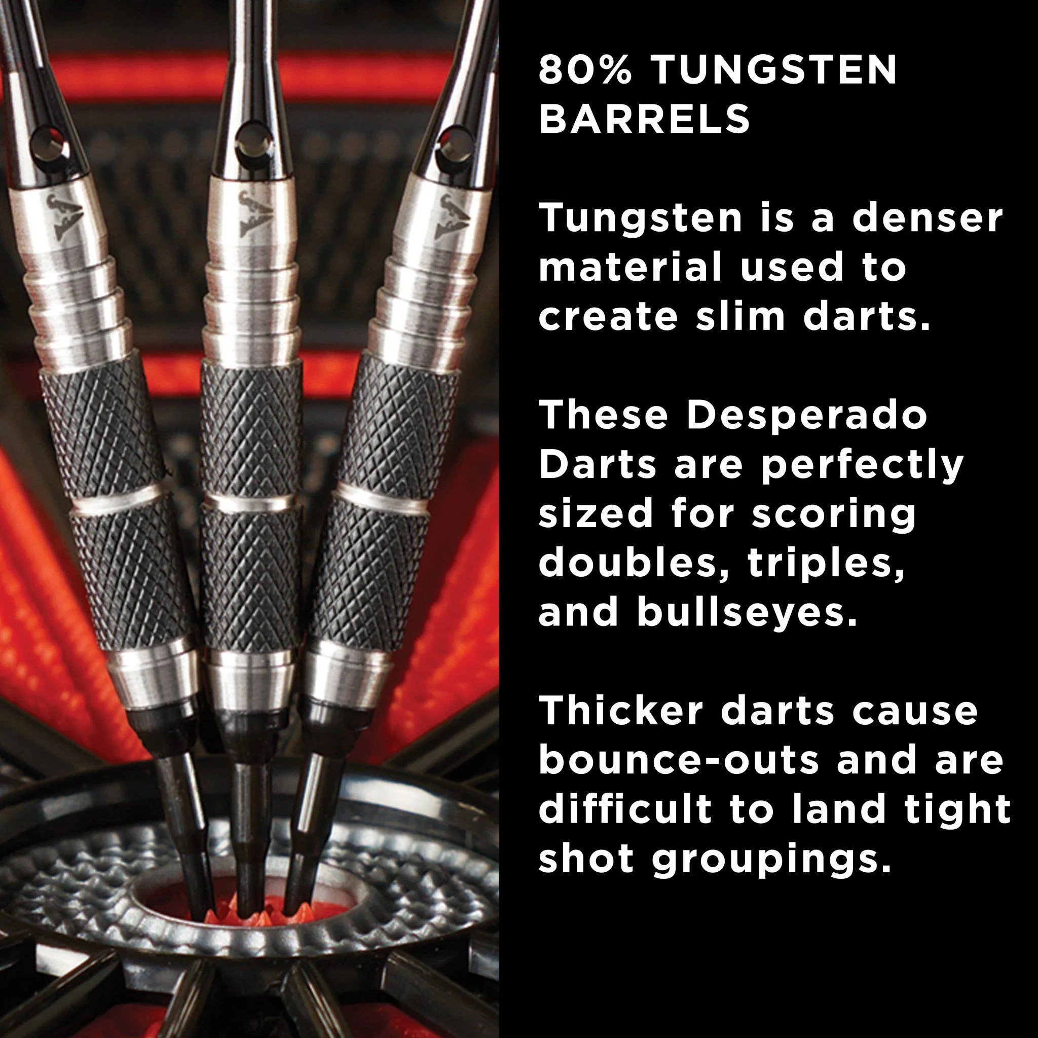 [OPEN BOX]  Viper Desperado 80% Tungsten Death Mark Soft Tip Darts 1 Knurled Ring 18 Grams - Image 5