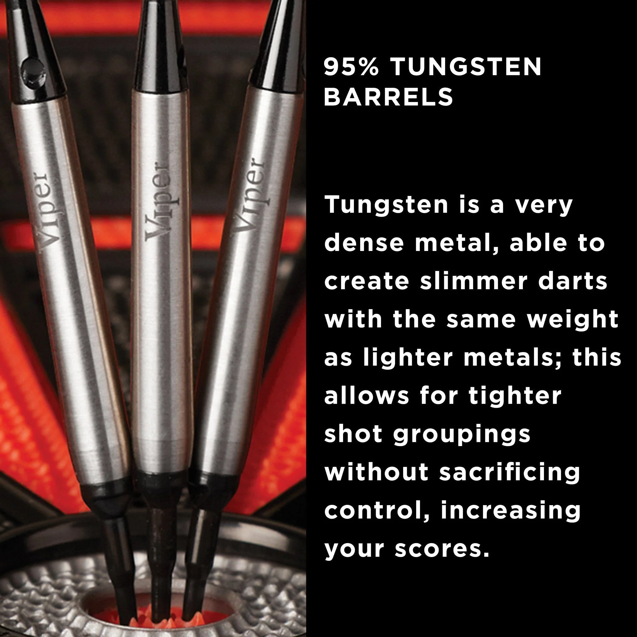 [OPEN BOX]  Viper Sinister Darts 95% Tungsten Soft Tip Darts Smooth Barrel 16 Grams - Image 5