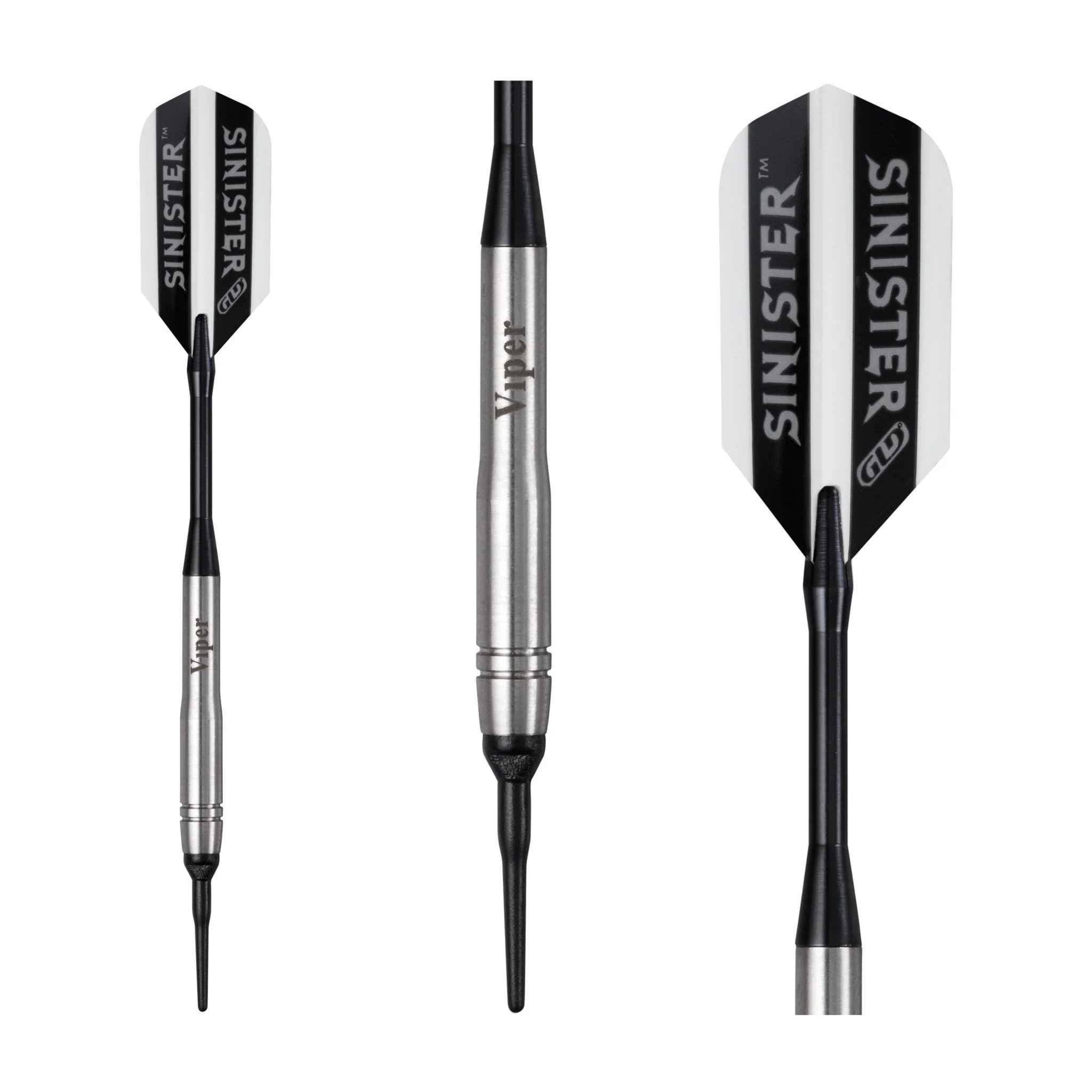 [OPEN BOX]  Viper Sinister Darts 95% Tungsten Soft Tip Darts Grooved Barrel 18 Grams - Image 3