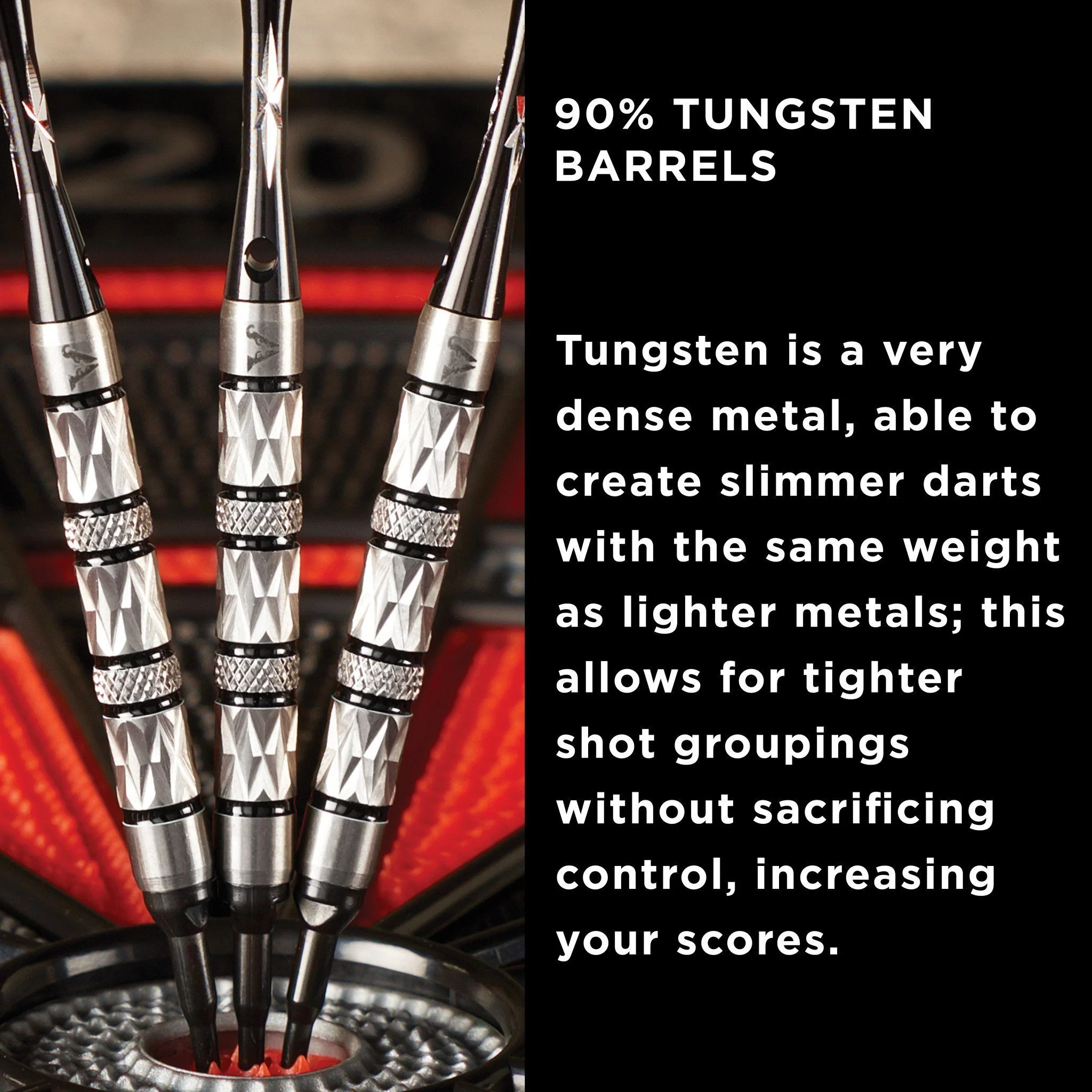 [OPEN BOX]  Viper Diamond Darts 90% Tungsten Soft Tip Dart Set Black Rings - Image 4