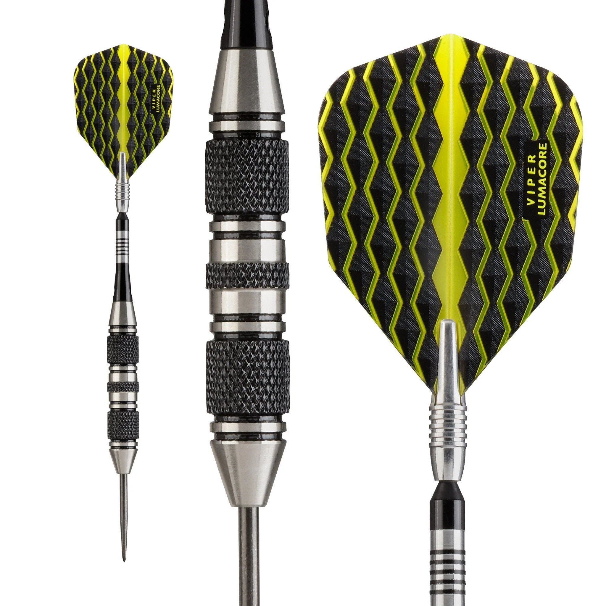 [OPEN BOX]  Viper The Freak Darts Steel Tip Darts 3 Knurled Rings Barrel 22 Grams - Image 2