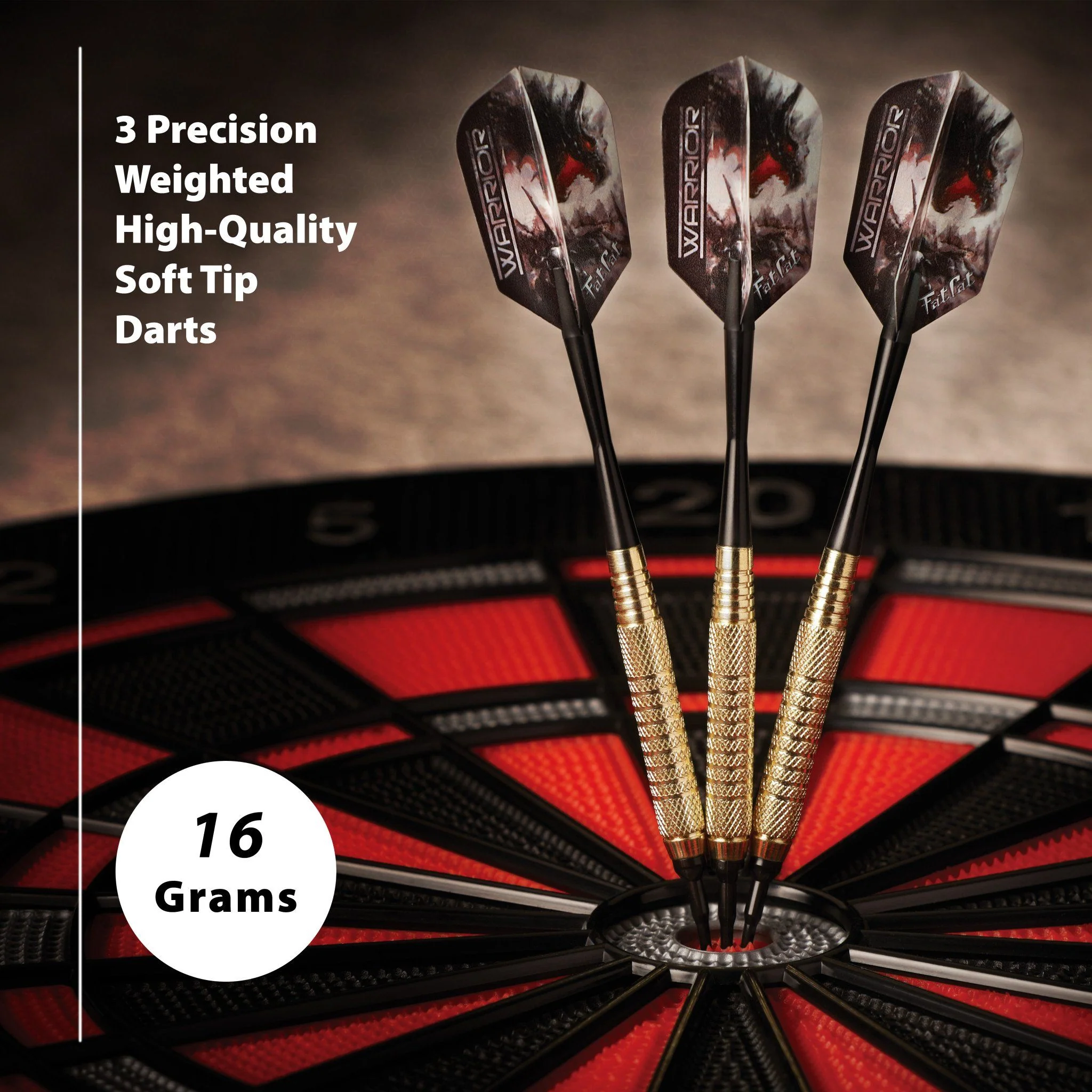 [OPEN BOX]  Fat Cat Warrior Darts Soft Tip Darts 16 Grams - Image 5