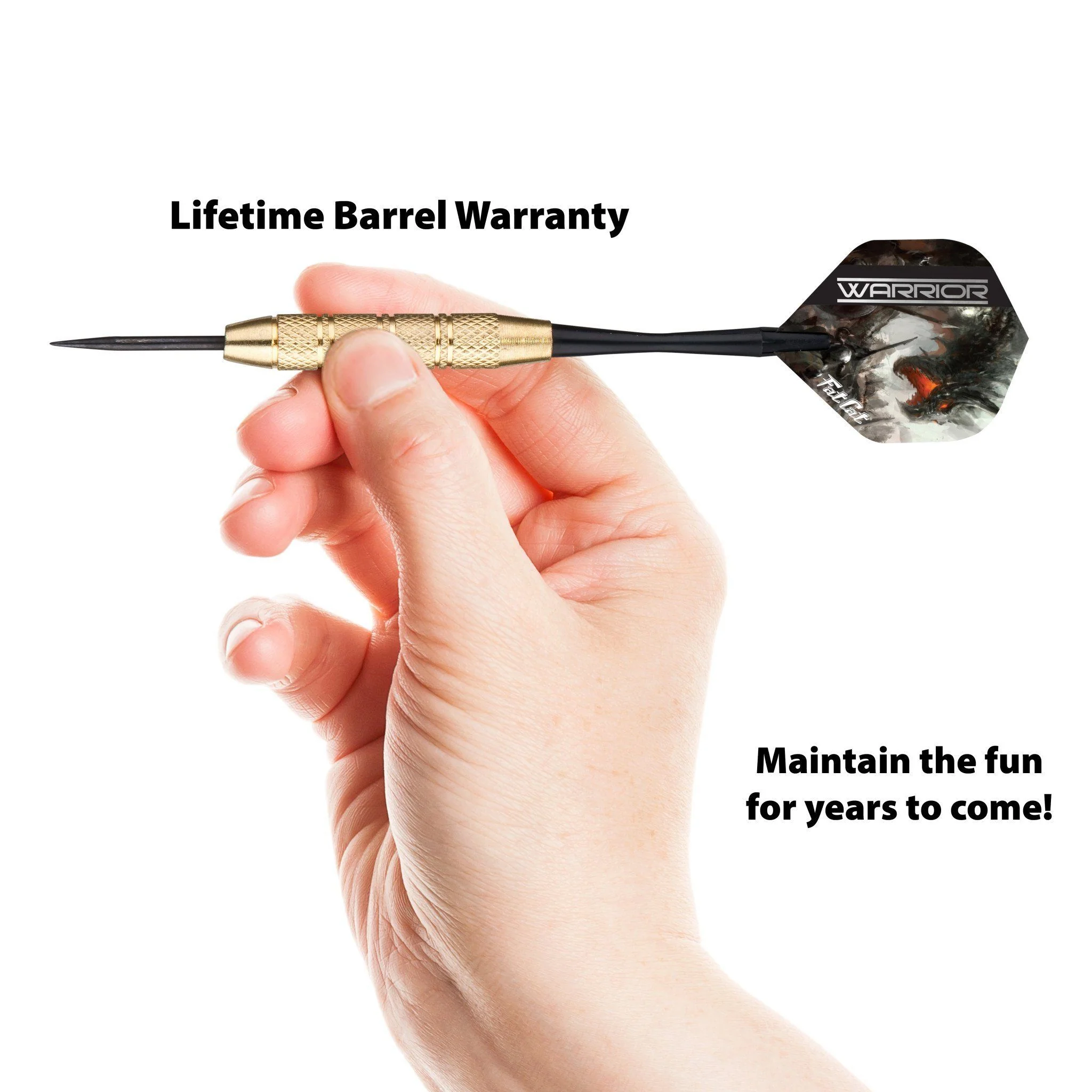 [OPEN BOX]  Fat Cat Warrior Darts Steel Tip Darts 18 Grams - Image 3