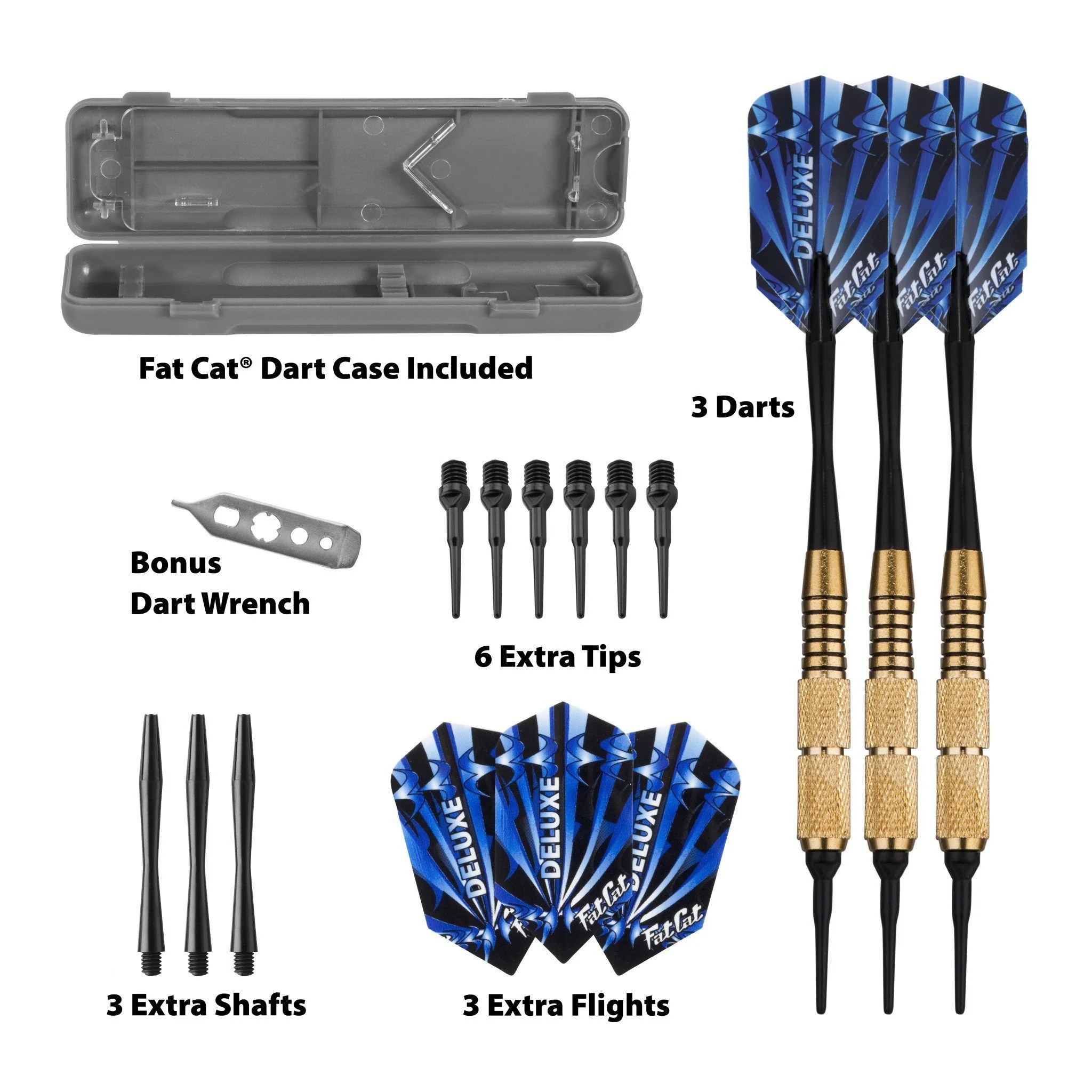 [OPEN BOX]  Fat Cat Deluxe Soft Tip Darts 16 Grams - Image 4