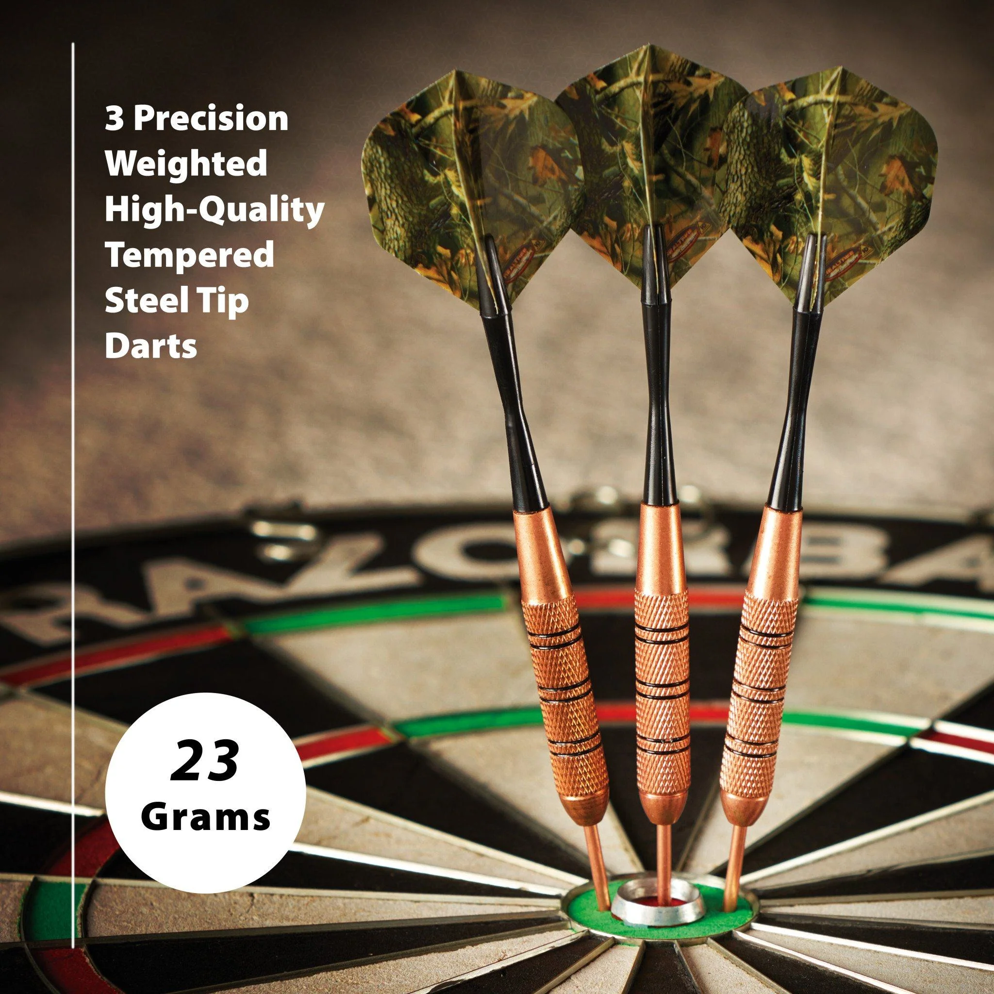 [OPEN BOX]  Fat Cat Realtree Hardwoods HD Steel Tip Darts 23 Grams - Image 6