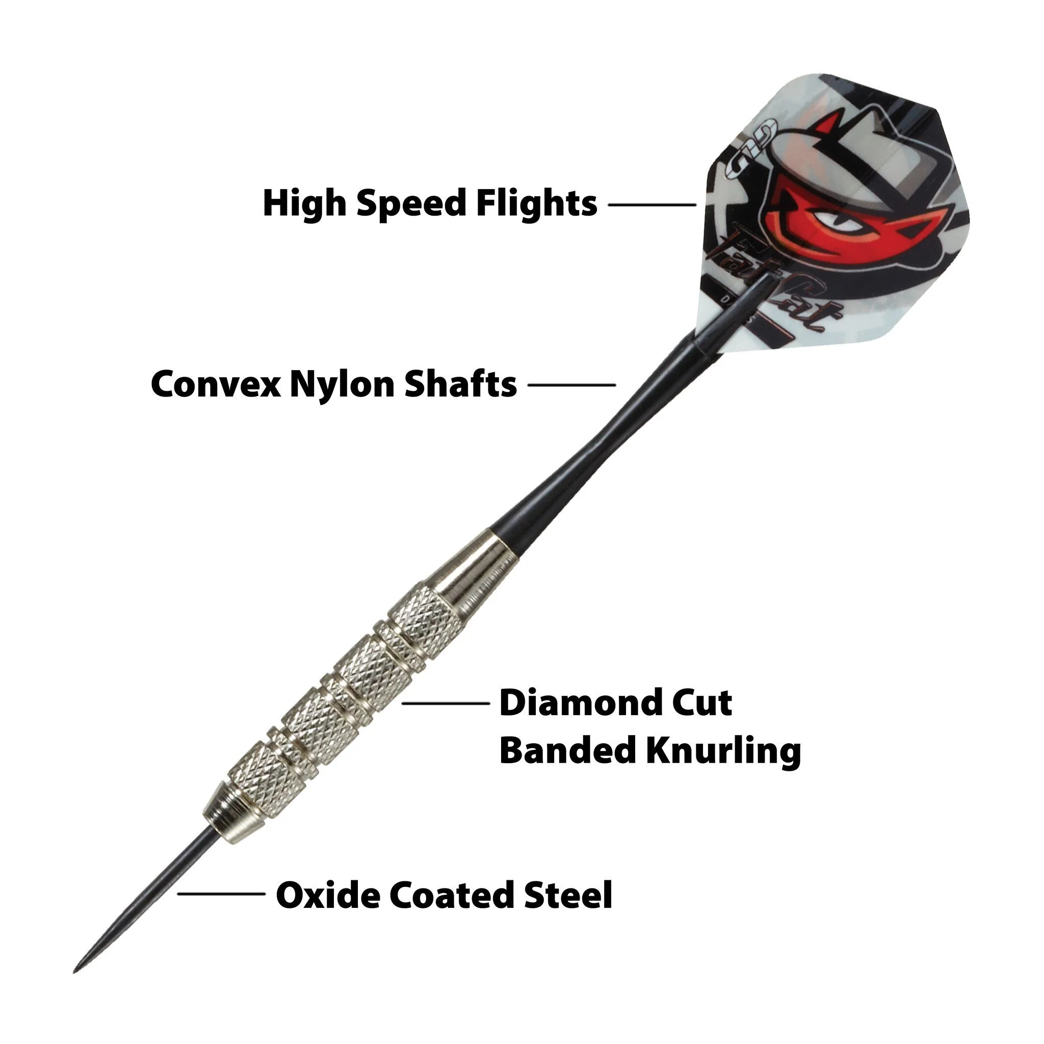 [OPEN BOX]  Fat Cat Darts in a Jar Steel Tip 19 Grams 21 Count - Image 2