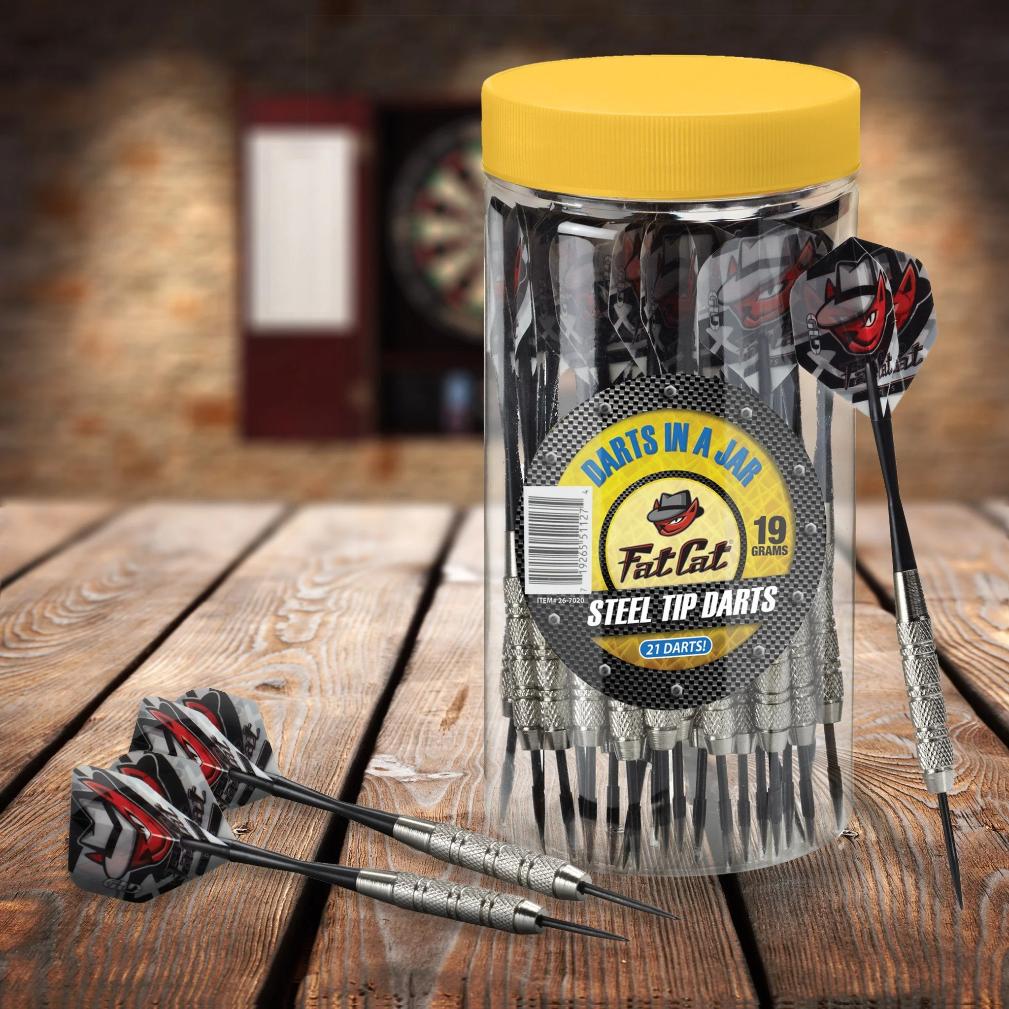 [OPEN BOX]  Fat Cat Darts in a Jar Steel Tip 19 Grams 21 Count - Image 8
